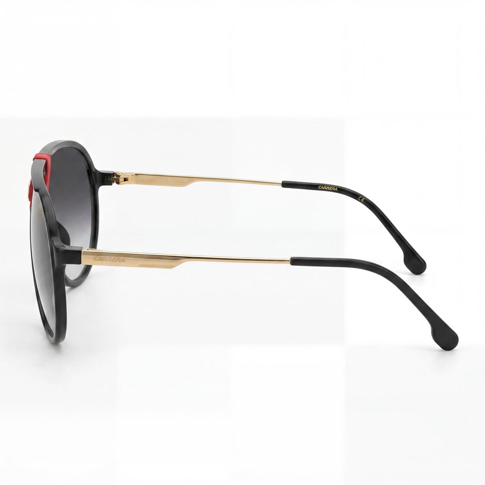 Carrera Carrera 1034/S Unisex Aviator Sunglasses, Gold Red Polyamide Frame, Grey Gradient Non-Polarized Lenses 63-12-140