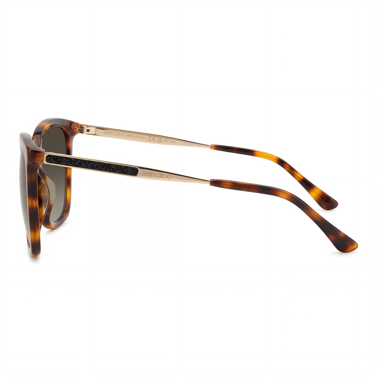JIMMY CHOO Casual Women's Havana Acetate Full-Rim Butterfly Brown Gradient UV Protected Sunglasses 57mm, Photo 3