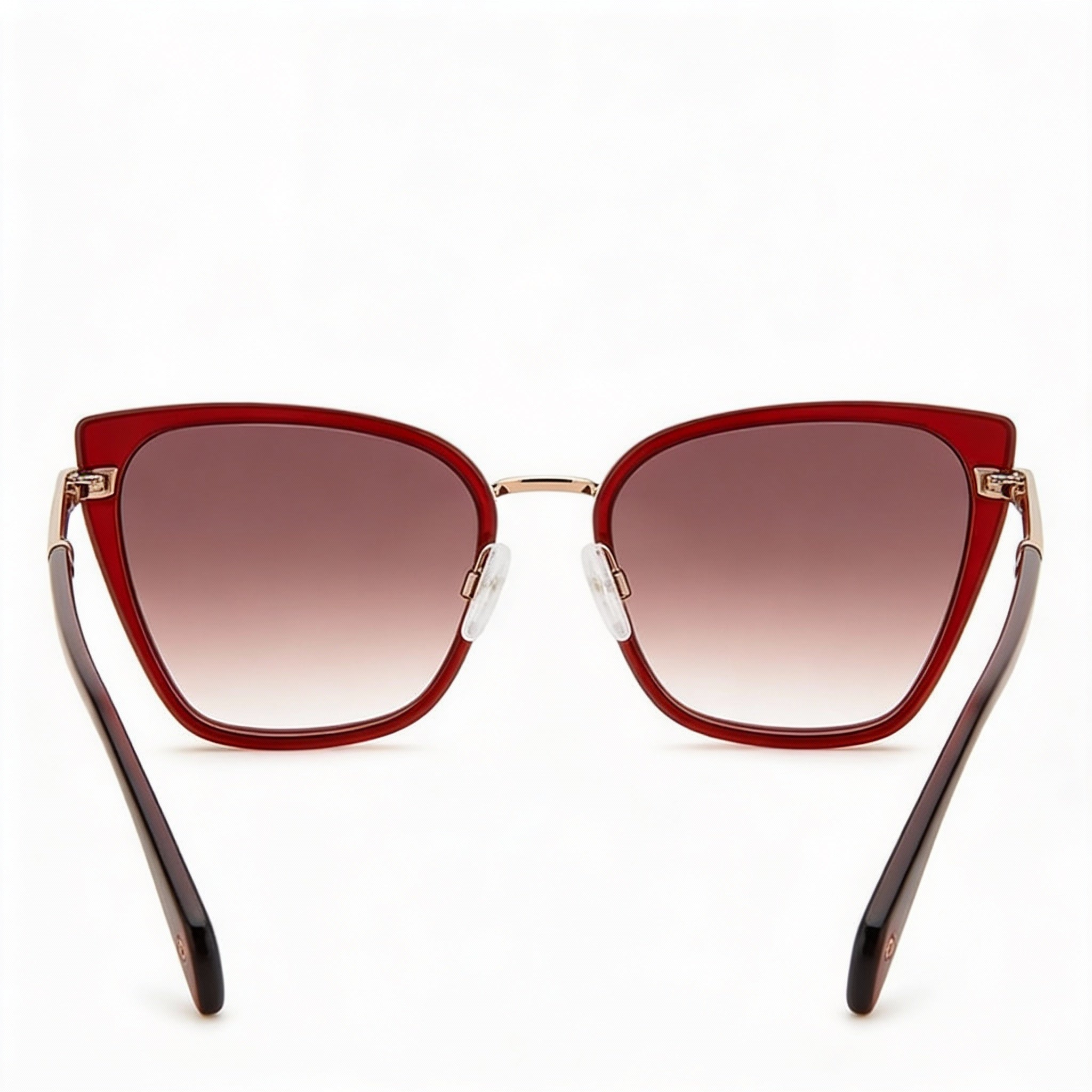 Gafas de sol Rag & Bone Modern para mujer, con montura de metal burdeos y lentes de policarbonato, protección UV, no polarizadas, 56 mm, Photo 4