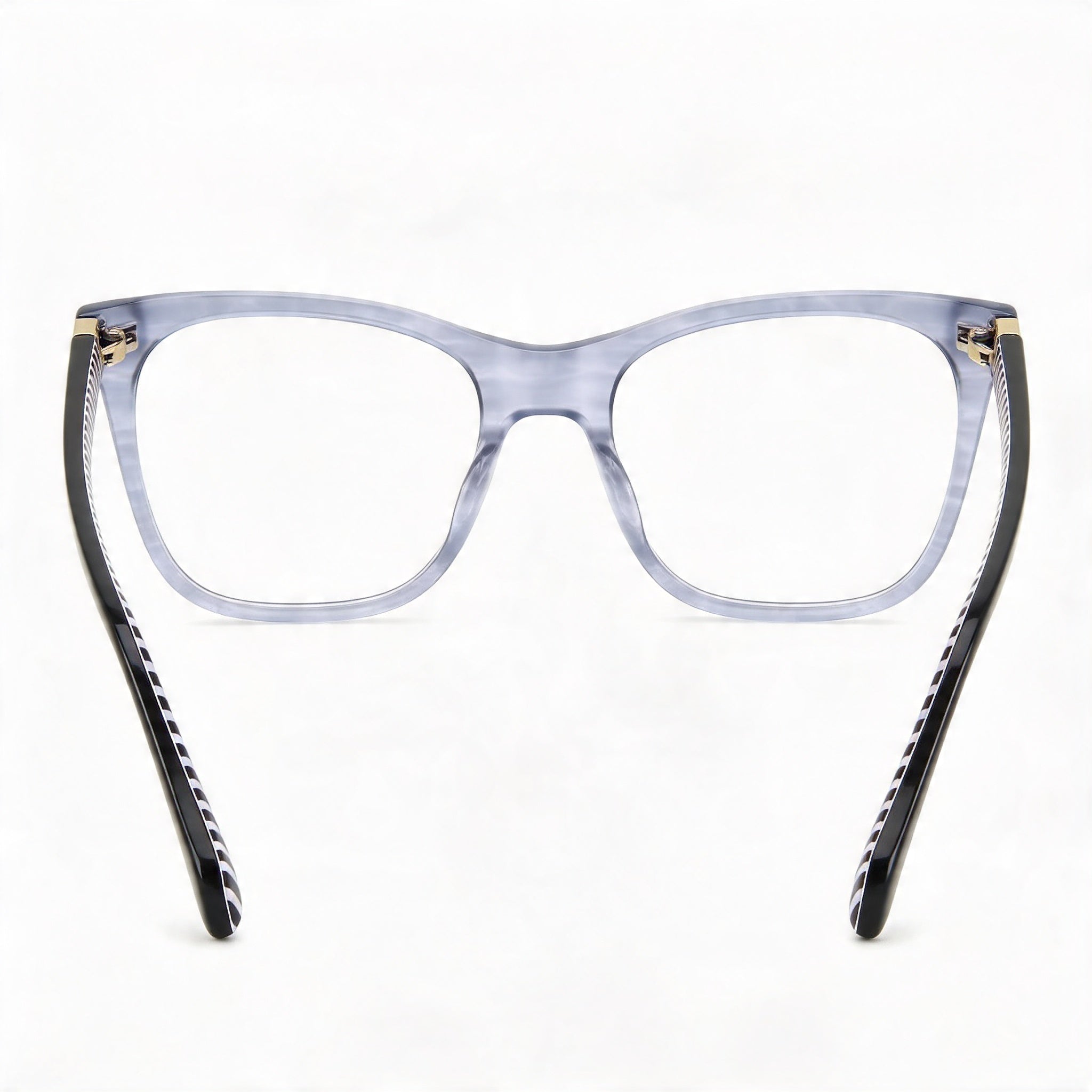 kate spade new york Classic Women's Rectangular Eyeglasses, Grey Horn Plastic Frame, Size 49-18-140, Photo 3
