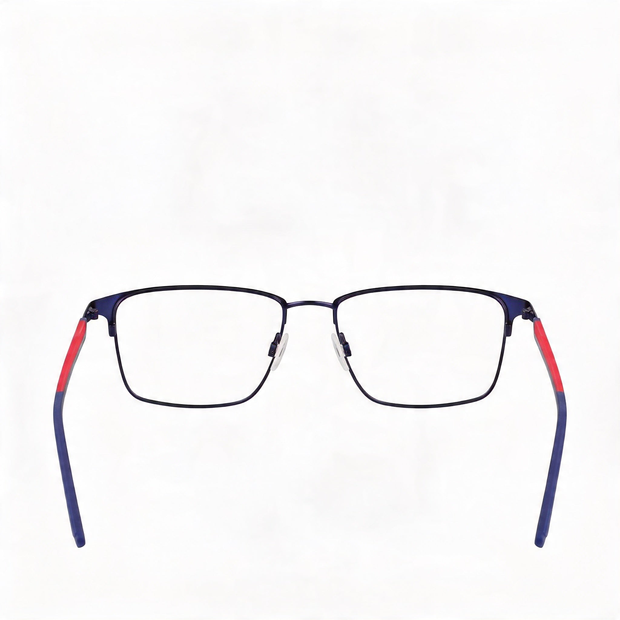 Gafas Oftálmicas Flexon Casual de Metal para Hombre con Acabado Satinado Azul Marino Rojo - Tamaño de Montura 54-17-145, Photo 3