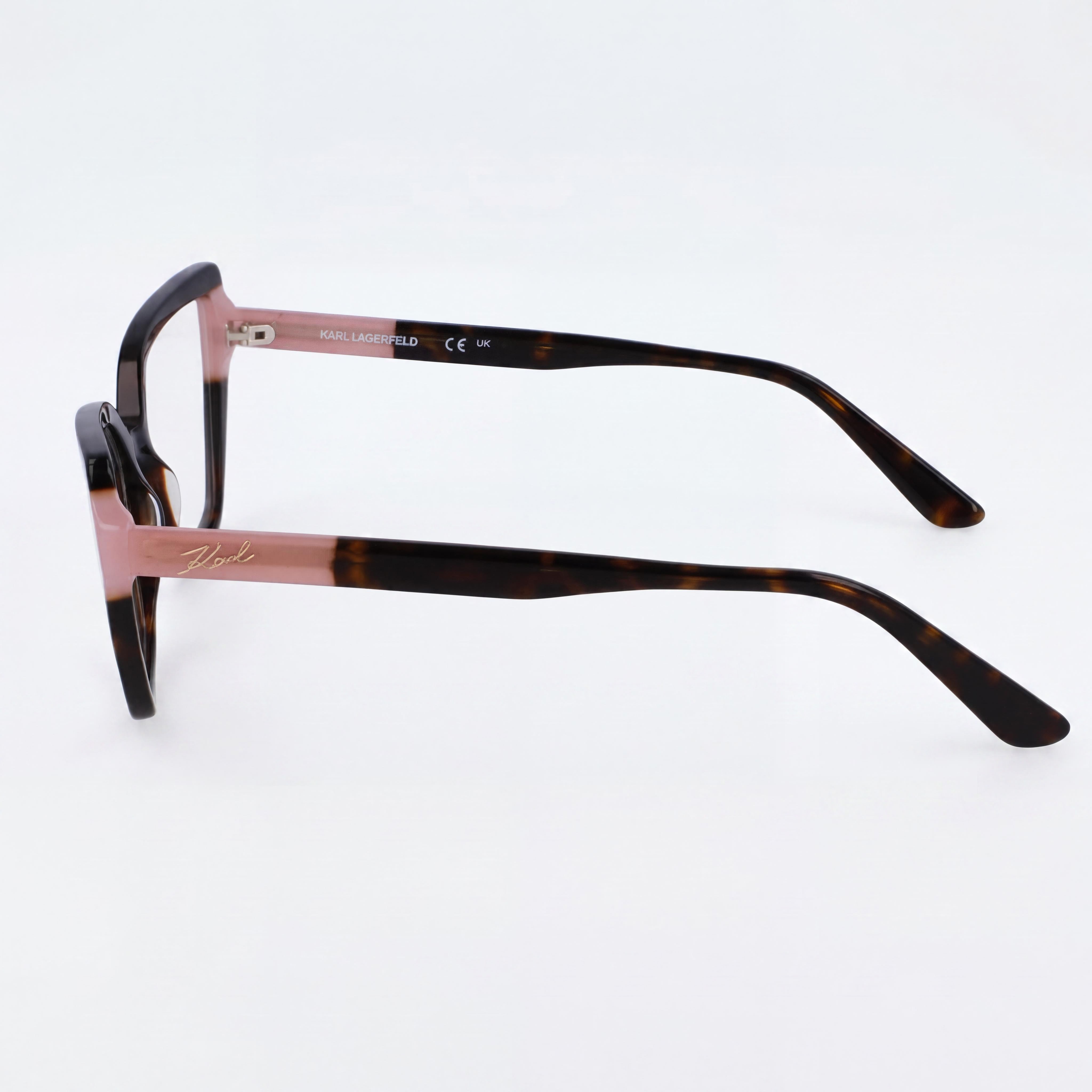 KARL LAGERFELD Modern Women's Acetate Dark Tortoise Rose Non-Polarised 53mm Sunglasses, Photo 2