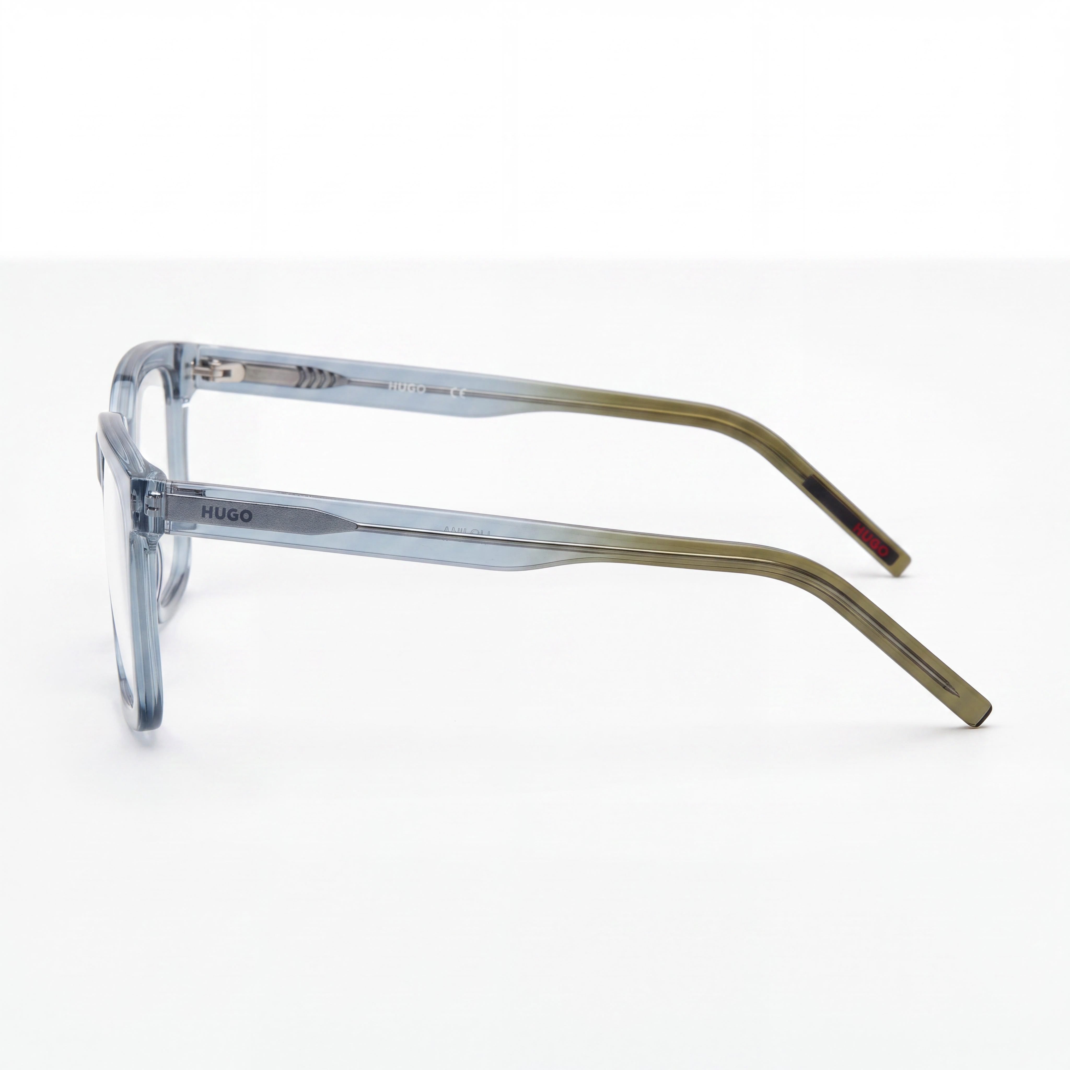 HUGO Modern Women's Sunglasses with Acetate Frame and Polycarbonate Lenses in Blue Green, 51mm, Photo 3