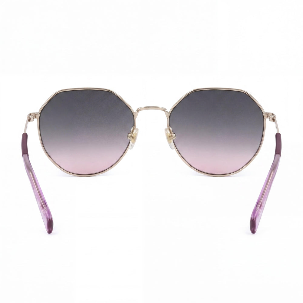 Gafas de sol unisex Levi's LV 1020/S de acero inoxidable con montura amarilla/verde y lentes doradas de 57 mm con protección UV