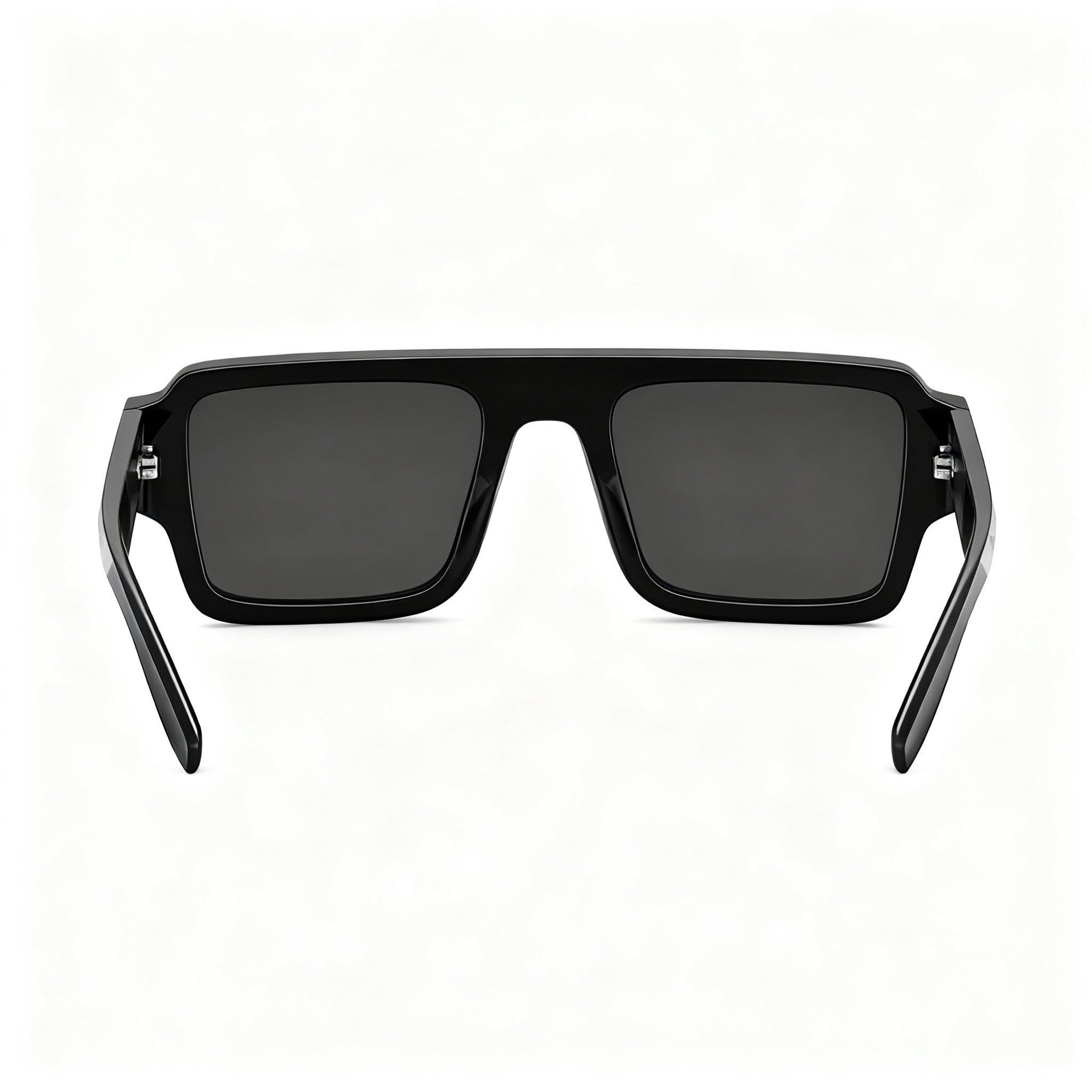 Prada PR A05SF Men's Asian Fit Plastic Sunglasses Black Frame Gray Non-Polarized Lenses 55-19-145, Photo 3