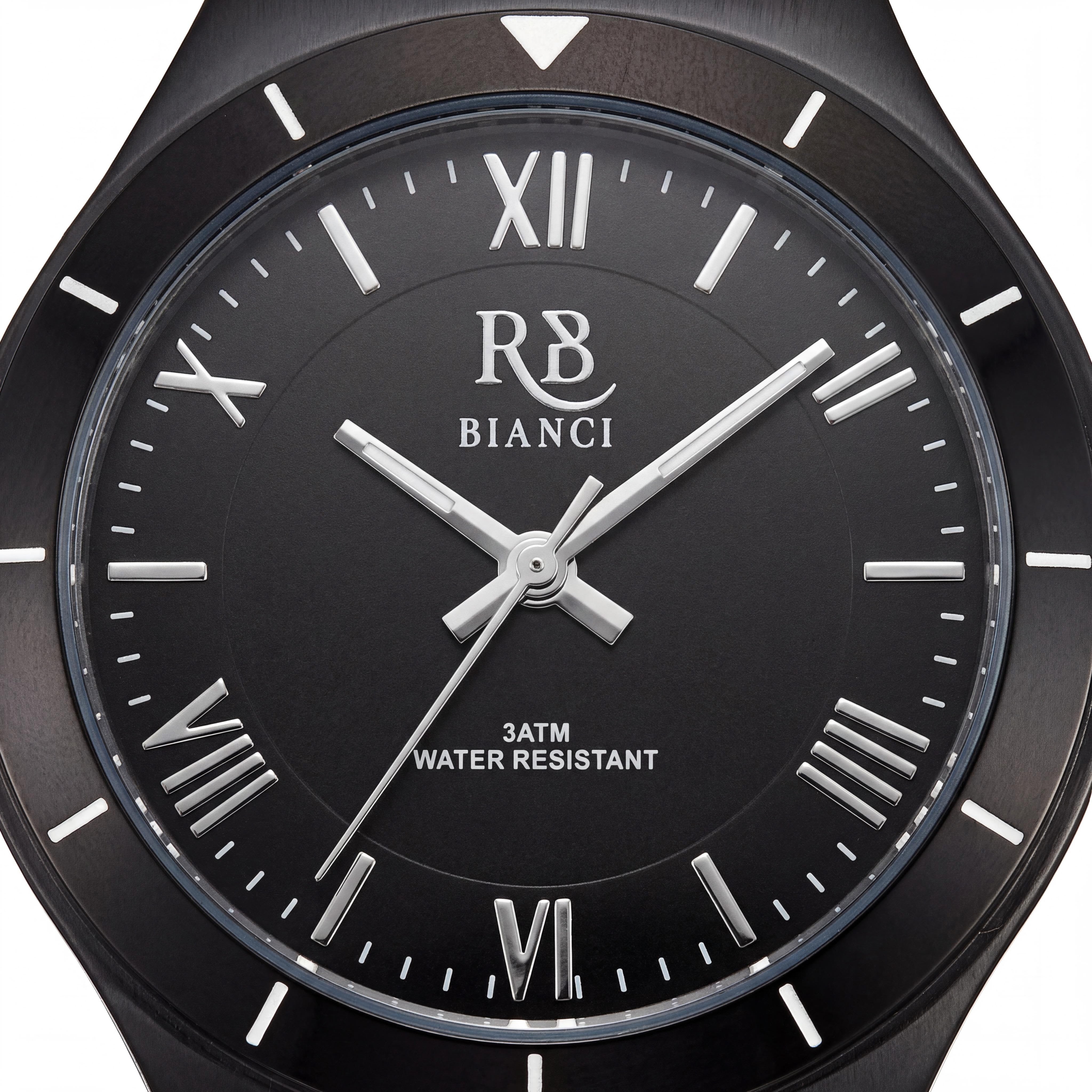 Roberto Bianci RB0410 Women's Stainless Steel Black Dial Quartz Glow In The Dark & Light Up Watch, Photo 2