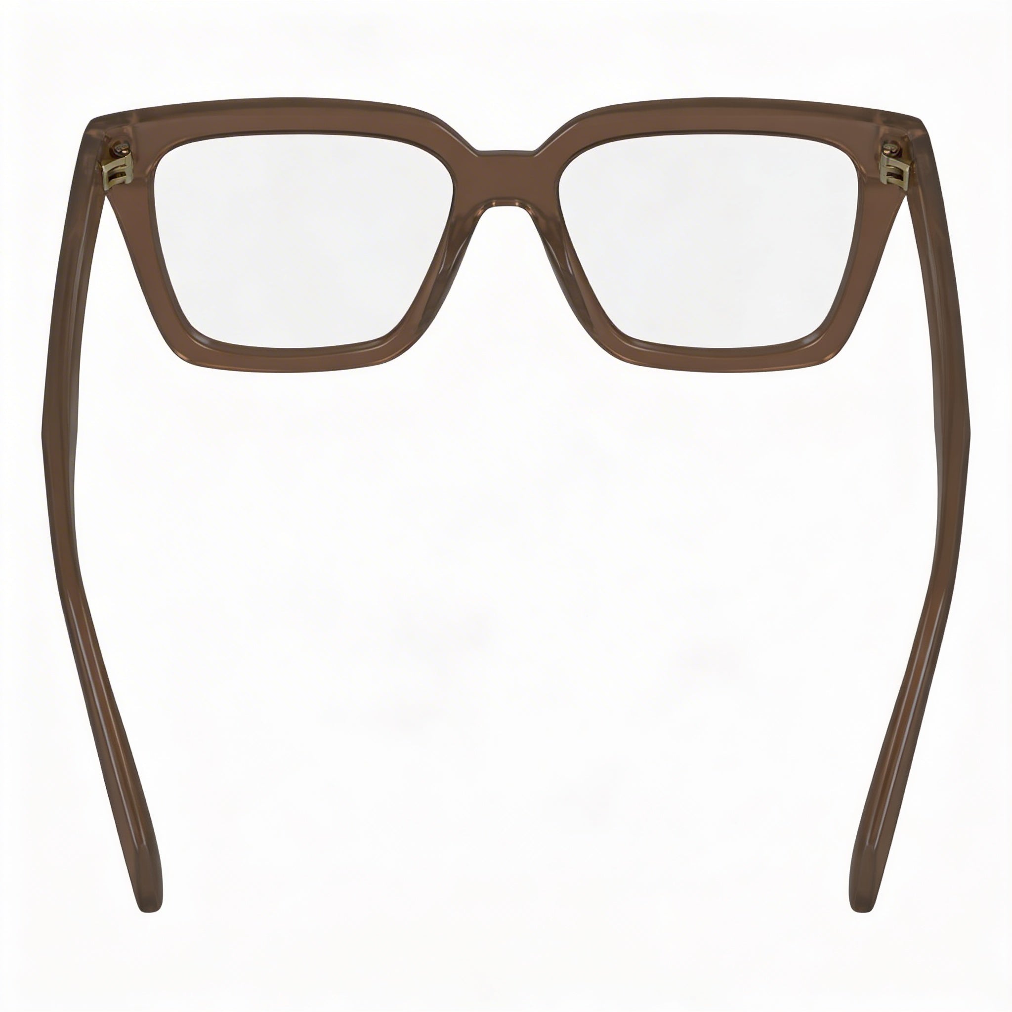 Ferragamo Sf2985 Unisex Metal Transparent Dark Brown Polarized Eyeglasses with Polycarbonate Lenses 52mm, Photo 4