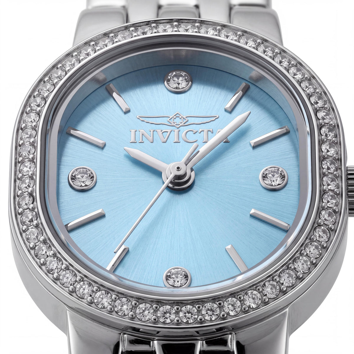 Reloj Invicta Angel 49073 de cuarzo de acero inoxidable para mujer, esfera azul, caja de 20 mm, resistente al agua 3 ATM, Photo 2