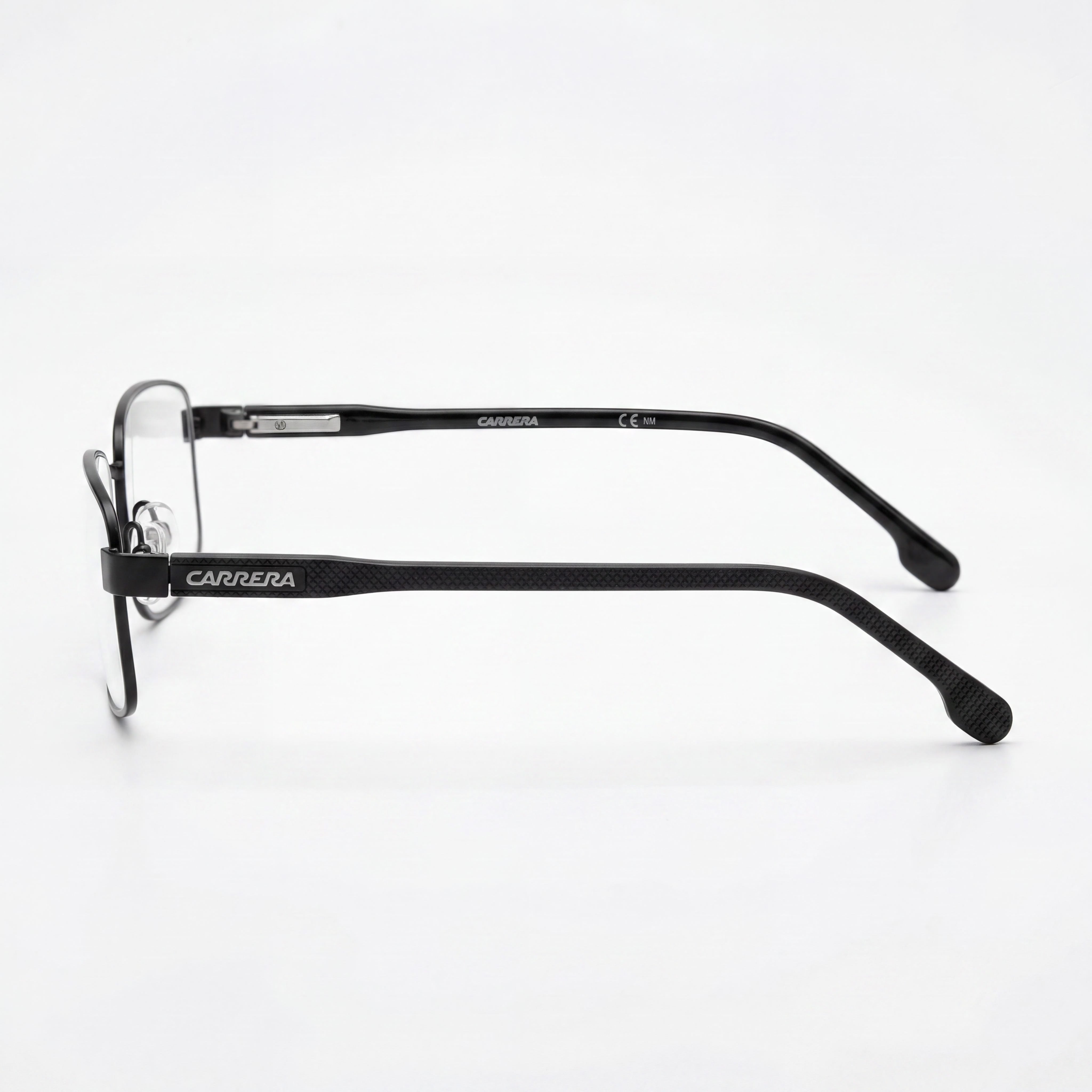Gafas graduadas Carrera Carrera 264 unisex con montura de acero de aleación negro mate, lentes de policarbonato, ancho de lente de 55 mm, Photo 2
