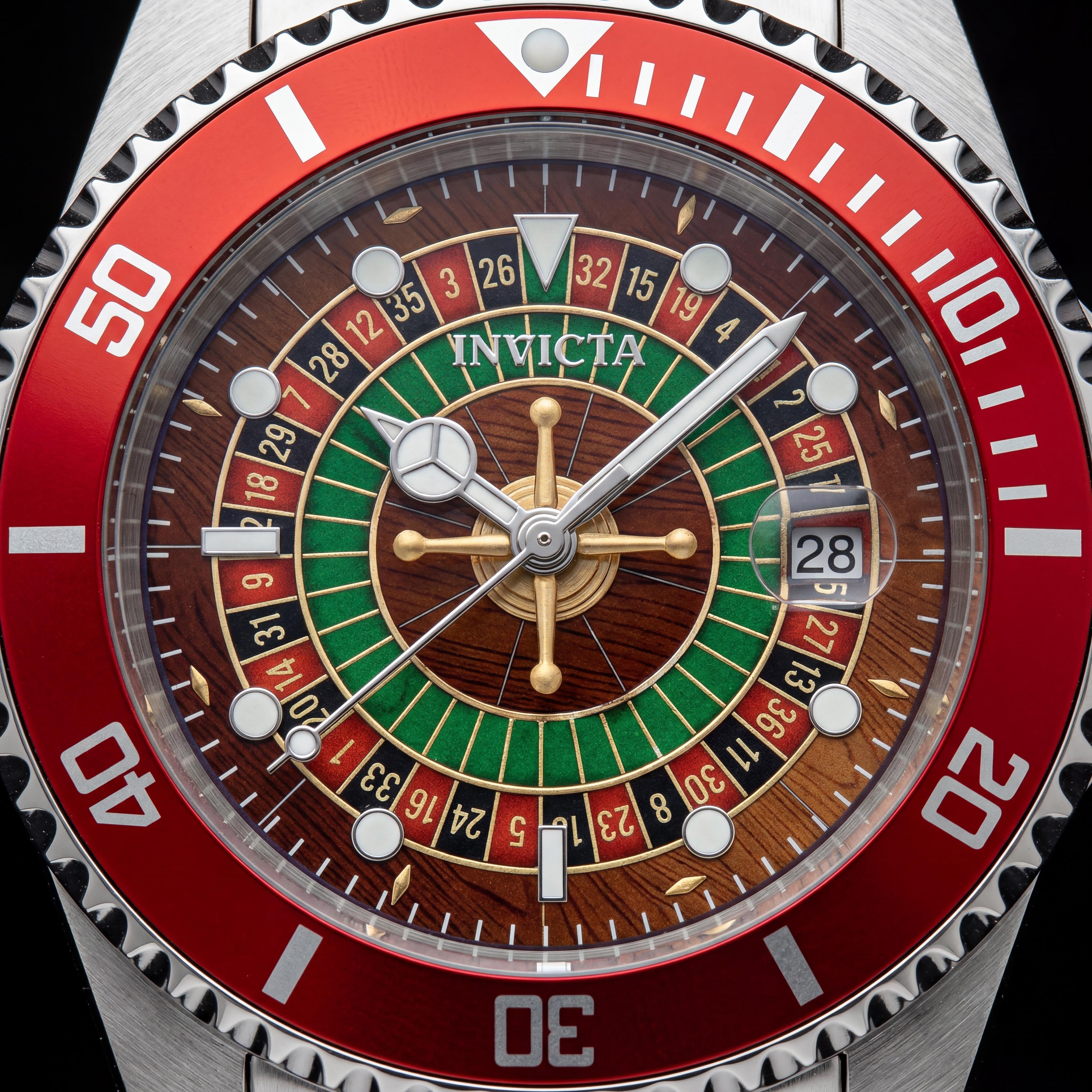 Invicta Pro Diver 50519 Reloj unisex con esfera verde, caja y correa de acero inoxidable, movimiento de cuarzo, resistente al agua 200m, 40mm, Photo 2
