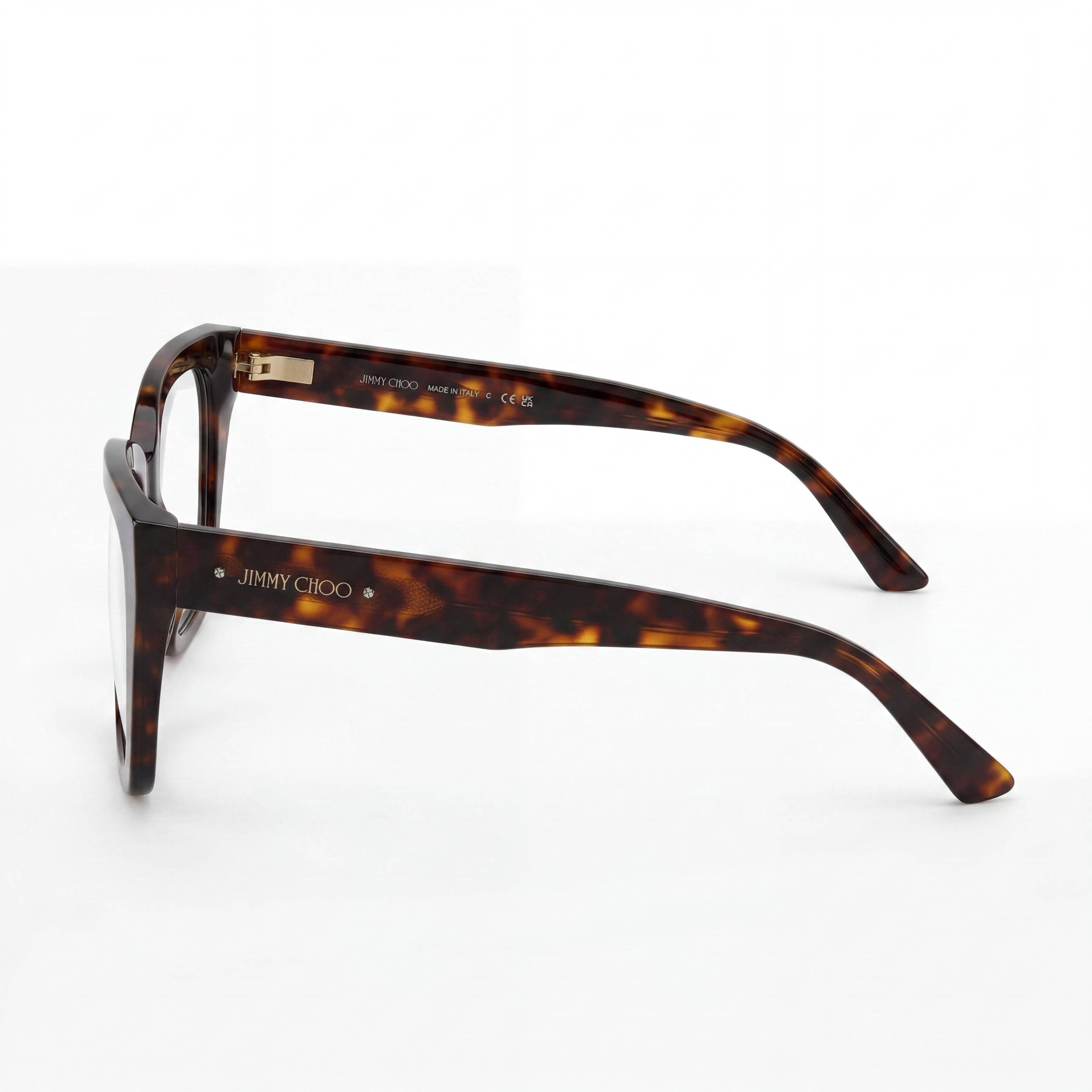 Jimmy Choo Luxury Tortoiseshell Women's Tortoise Acetate Eyeglasses 54mm, Photo 2