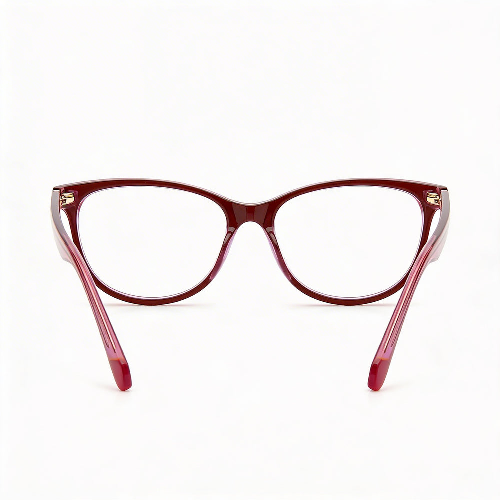 Polaroid Pld D395 Men's Plastic Frame Burgundy Pink Non Polarized Optical Frames 52-16-145