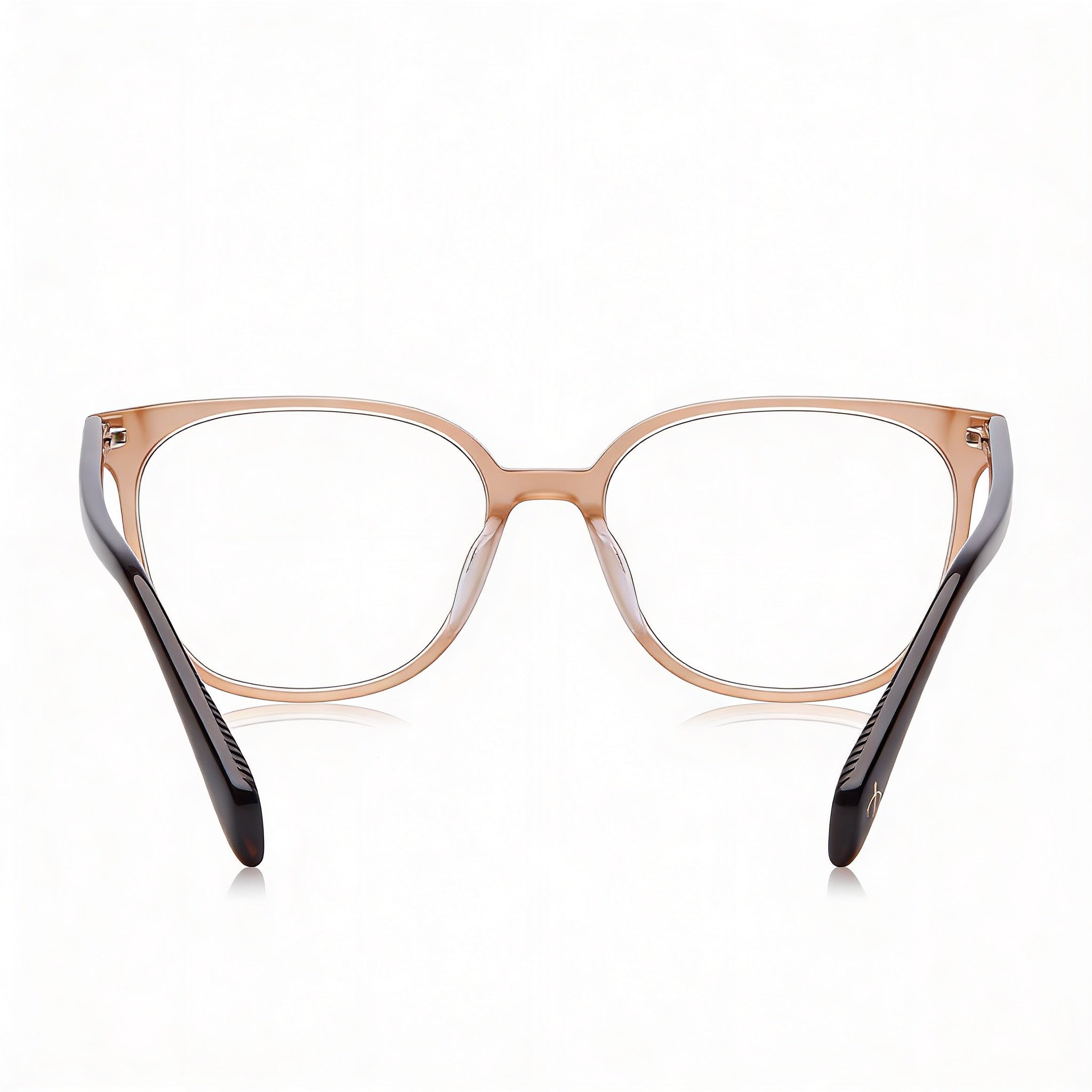 rag & bone Modern Women's Eyewear in Brown Acetate Frame with Polycarbonate Lenses, 52mm Lens Width, Photo 2