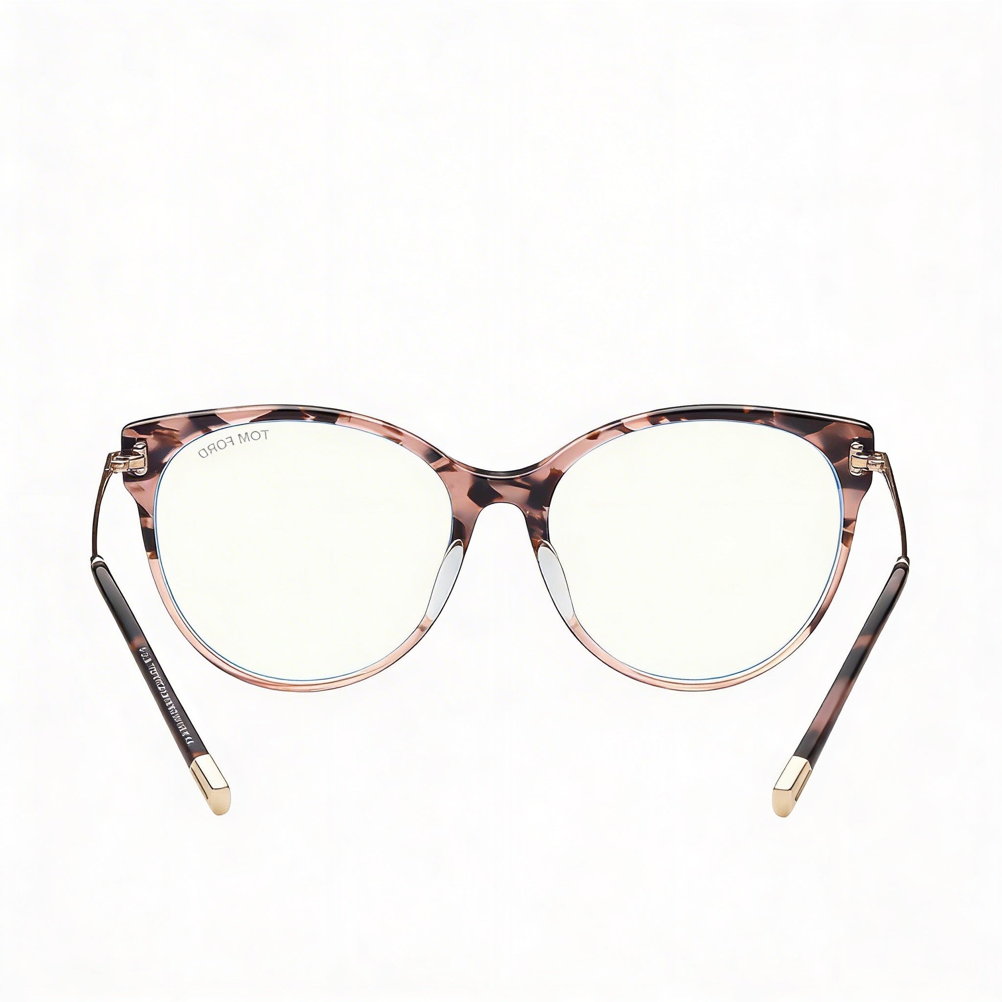 Tom Ford FT5770-B Gafas de Plástico con Bloqueo de Luz Azul para Mujer Rosa Oro Blush Havana 54mm, Photo 4
