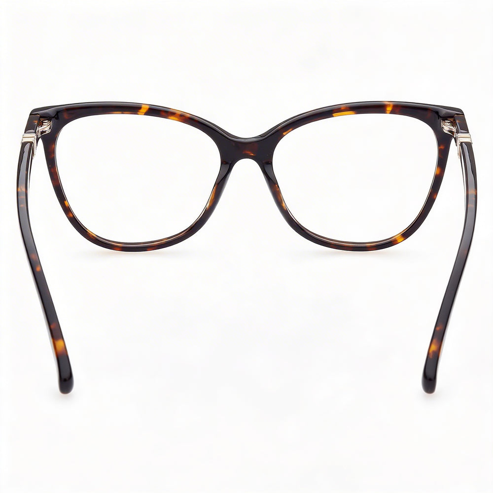 Gafas de acetato MaxMara MM5018 para mujer con montura MaxMaragram 'M' en color habana oscuro y dorado pálido, talla 53-15-140
