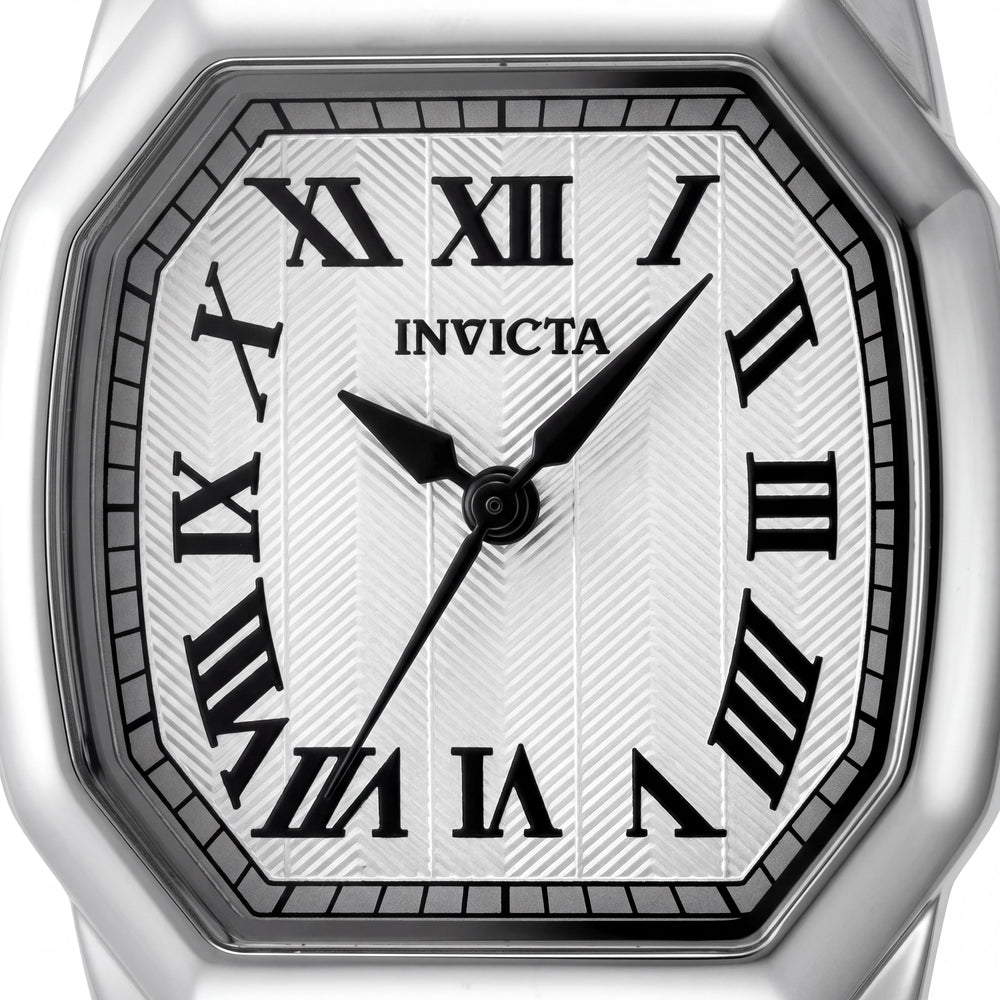 Invicta Wildflower 48957 Reloj de cuarzo para mujer, esfera plateada, caja y brazalete de acero inoxidable 27mm