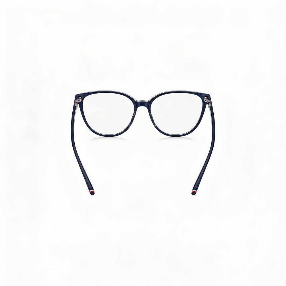 Tommy Hilfiger Classic Unisex Blue Acetate Optical Eyeglasses Frame 53mm Lens 16mm Bridge 140mm Temple with Clear Demo Lenses