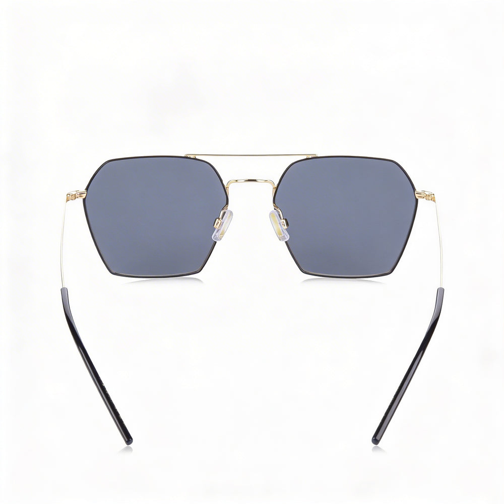 Hugo Boss Casual Women's Gold Black Stainless Steel Frame UV Protected Sunglasses with Stainless Steel Lenses 54mm