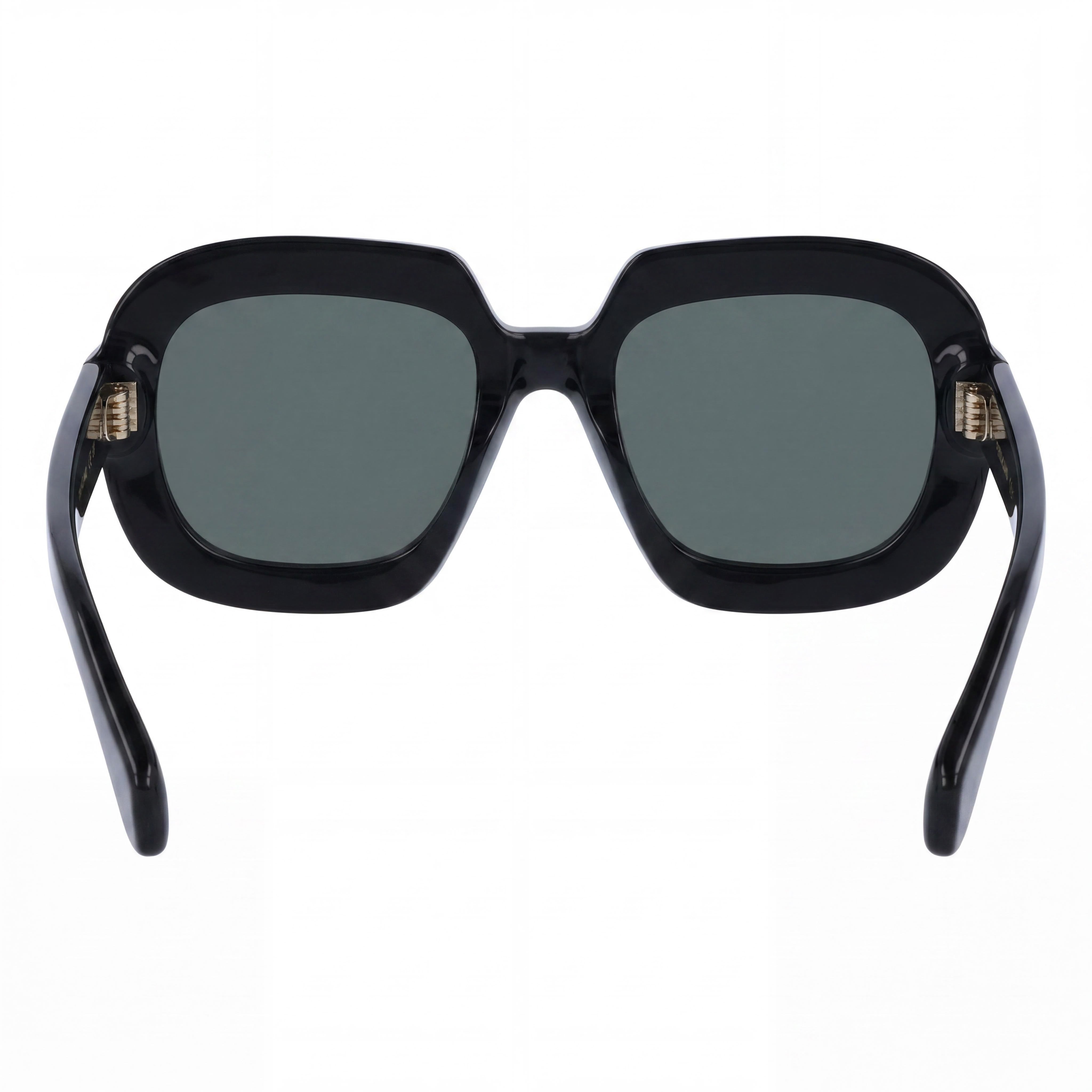 Ferragamo Modern Men's Black Acetate Frame Eyewear with Black Polycarbonate Lenses, 54-20-145 Dimensions, Photo 4