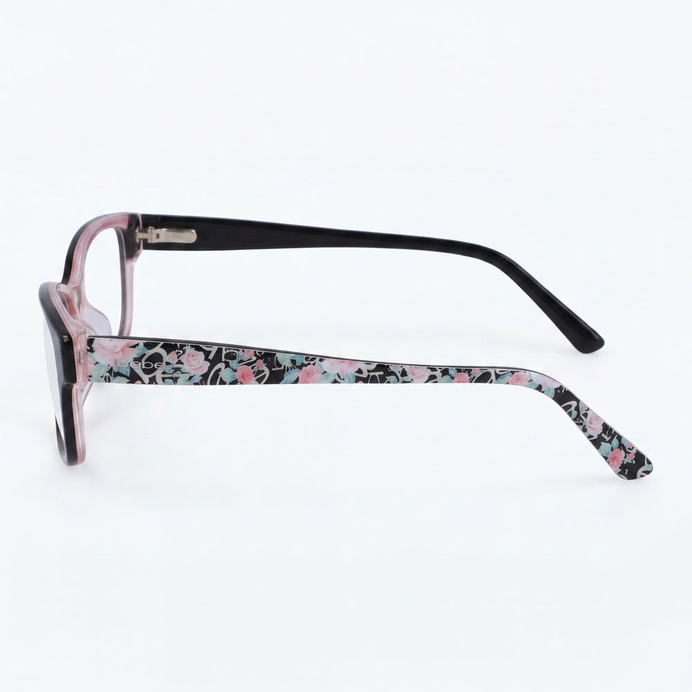 bebe Bb5183 Men's Black Metal Optical Eyeglasses with Clear Polycarbonate Lenses 51mm
