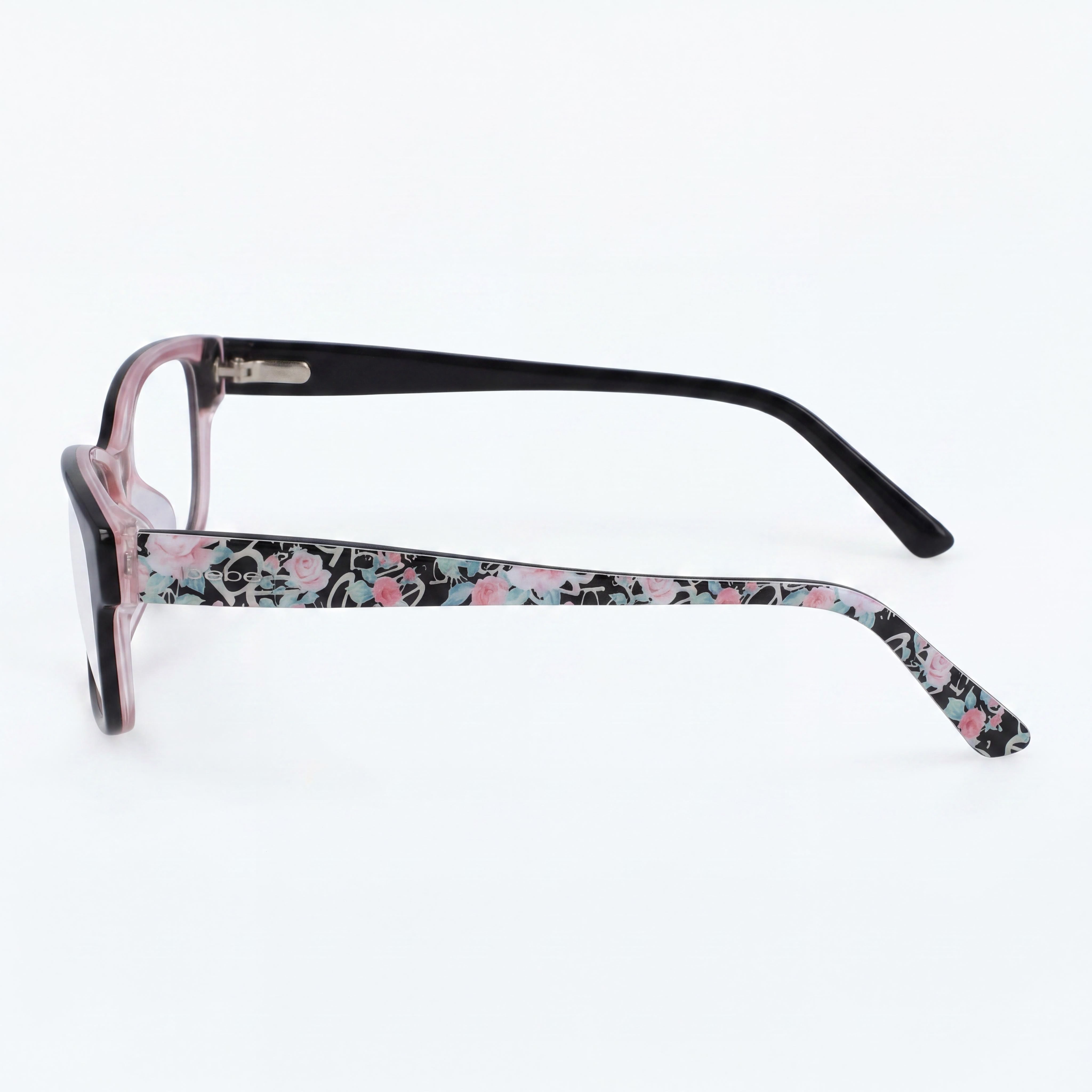 bebe Bb5183 Men's Black Metal Optical Eyeglasses with Clear Polycarbonate Lenses 51mm, Photo 2