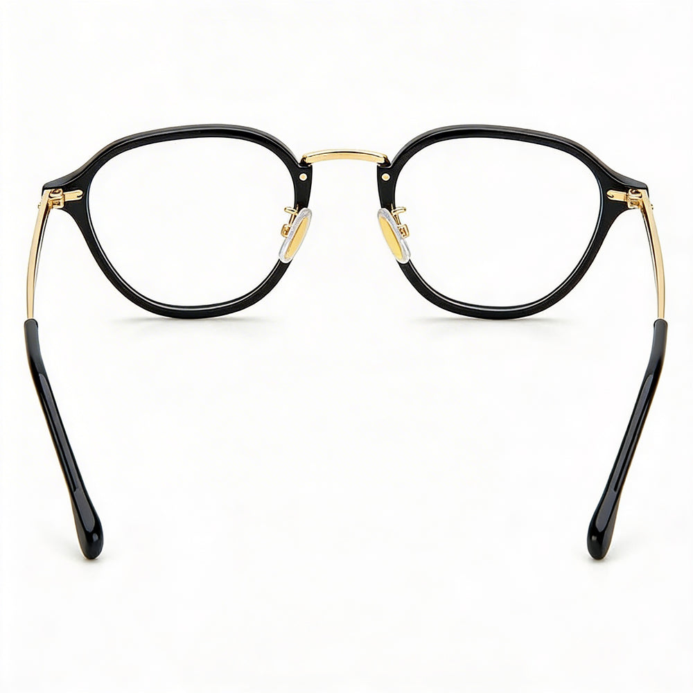 Isabel Marant Im 0034 Gafas de sol modernas para mujer con montura de poliamida y lentes de policarbonato negras doradas, 49 mm