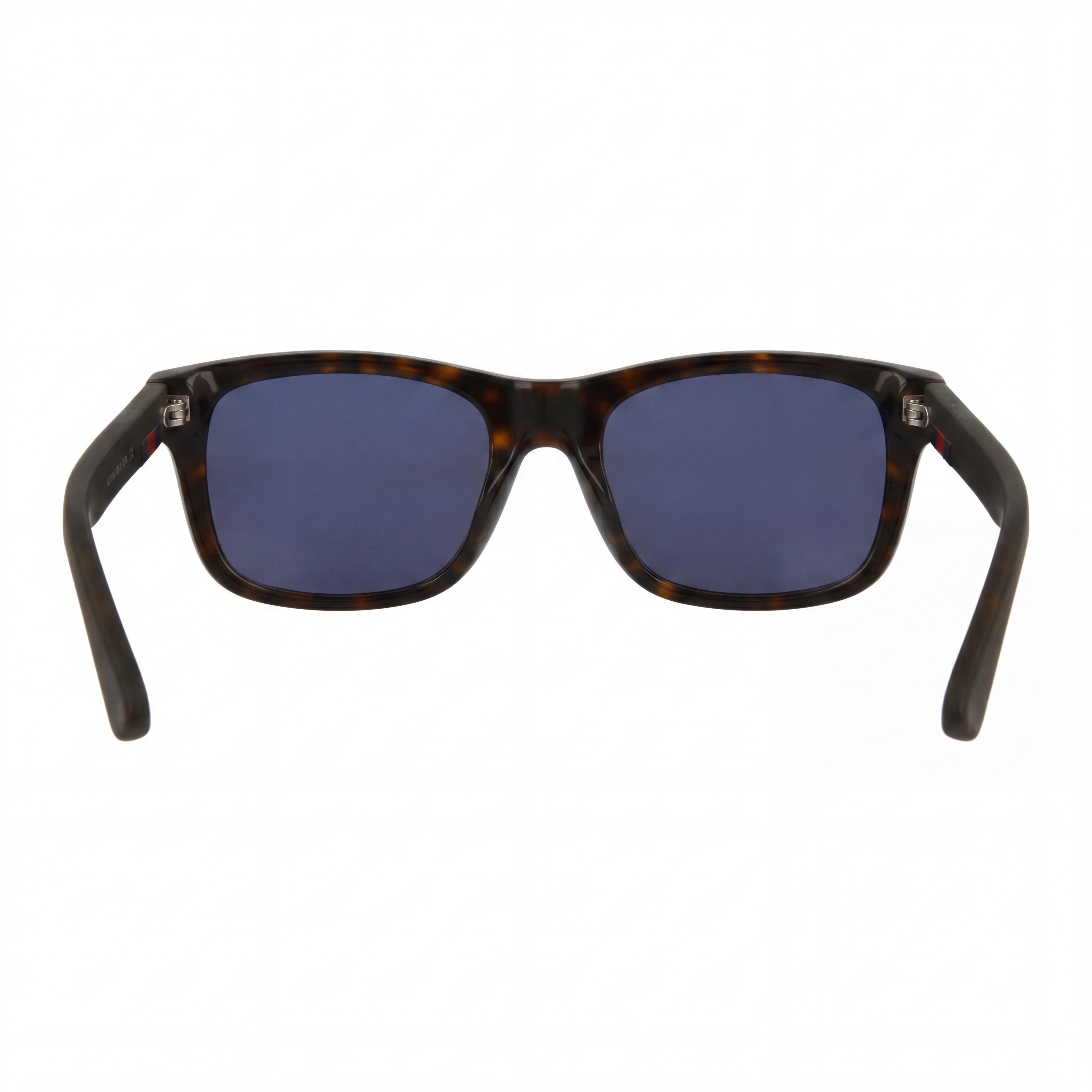 Gucci Gg0008s-003 Unisex Havana Brown Plastic Frame Blue Mirror Lenses 53mm Rectangular Non-Polarized UV Protection Sunglasses, Photo 3