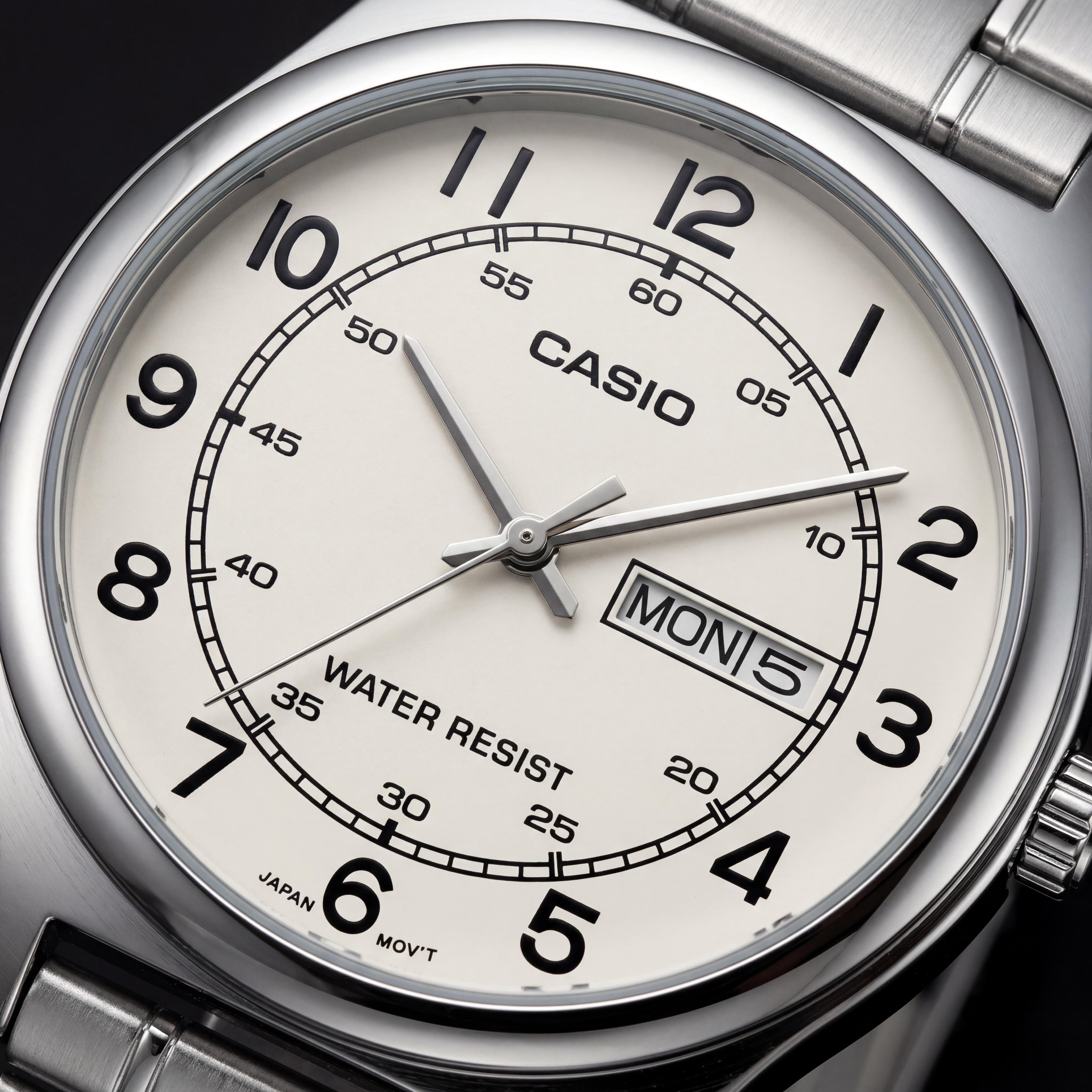 Casio MTP-V006D-7B2UDF Men's Silver / White Watch, 38mm, Photo 2