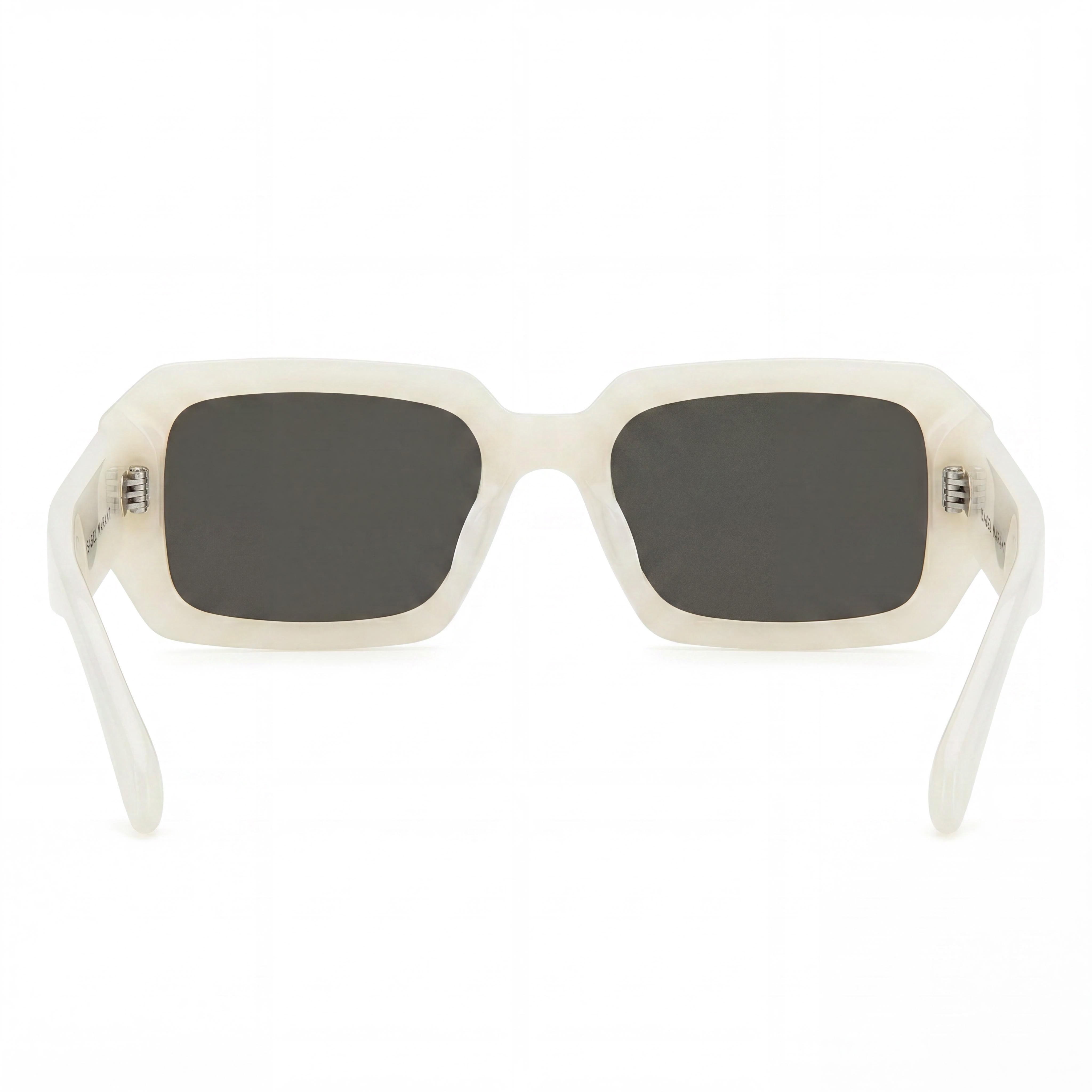 Gafas de sol de mujer de acetato de moda Isabel Marant, montura de acetato blanca perlada y gris, 53 mm, protección UV, Photo 3