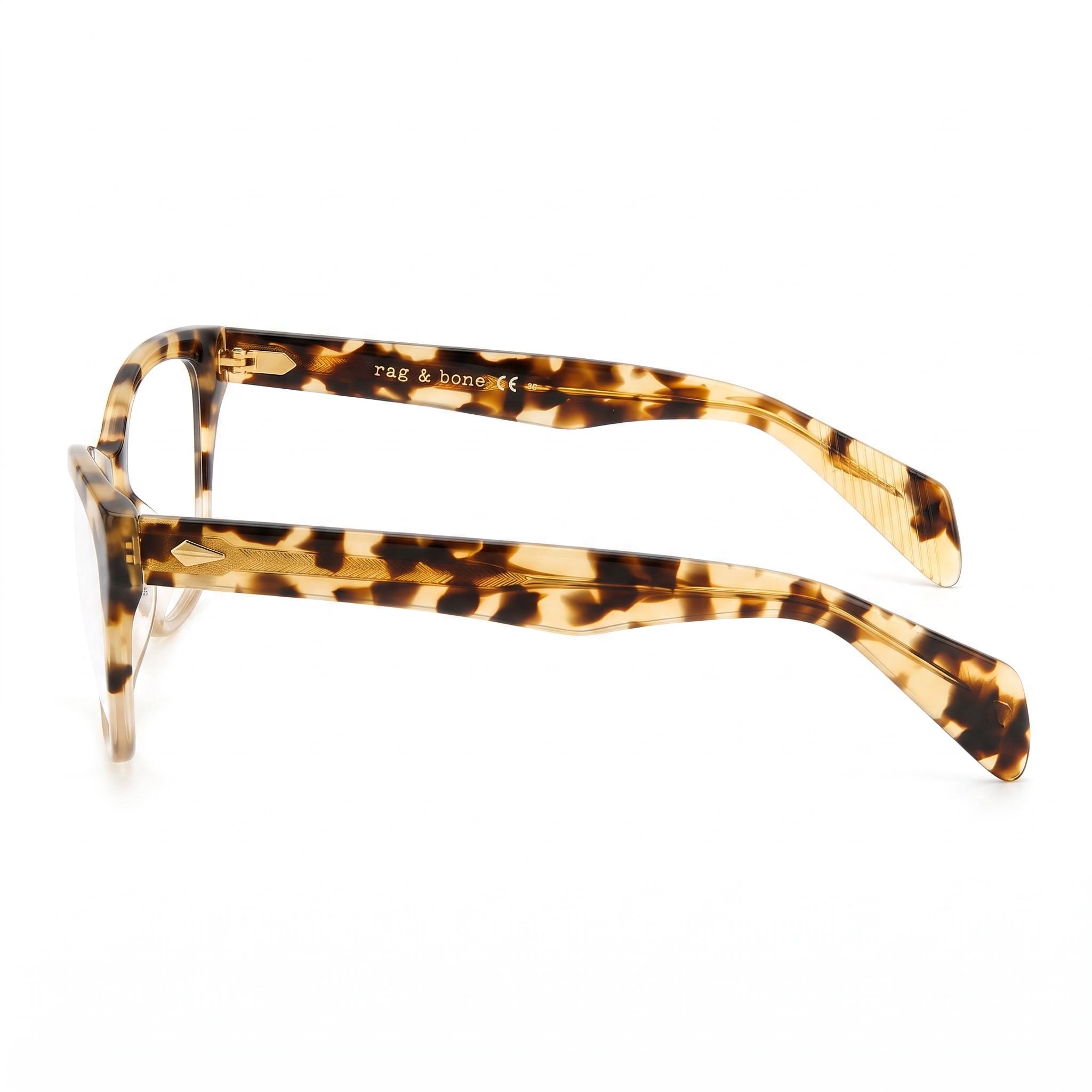 Gafas de sol modernas para mujer rag & bone con montura inyectada Havana y lentes de policarbonato no polarizadas de 52 mm, Photo 2