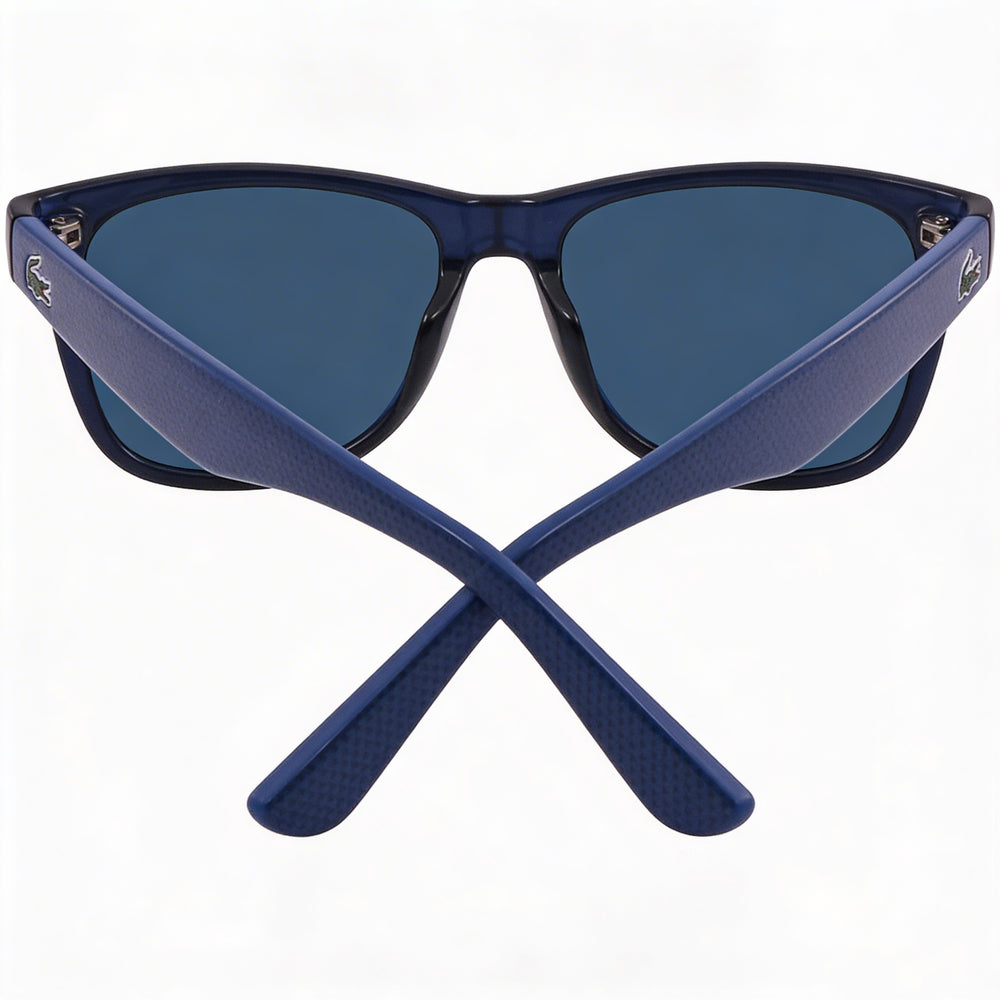 Lacoste Classic Women's Blue Plastic Frame Non-Polarized UV Protection Sunglasses 52-18-140