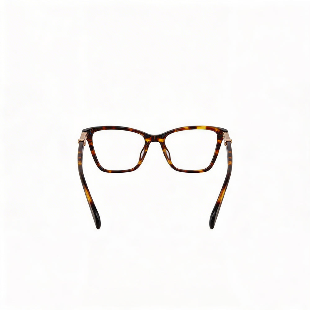 Tous Classic Women's Timeless Acetate Optical Eyeglasses in Shiny Brown Yellow Havana, Lens Width 51mm