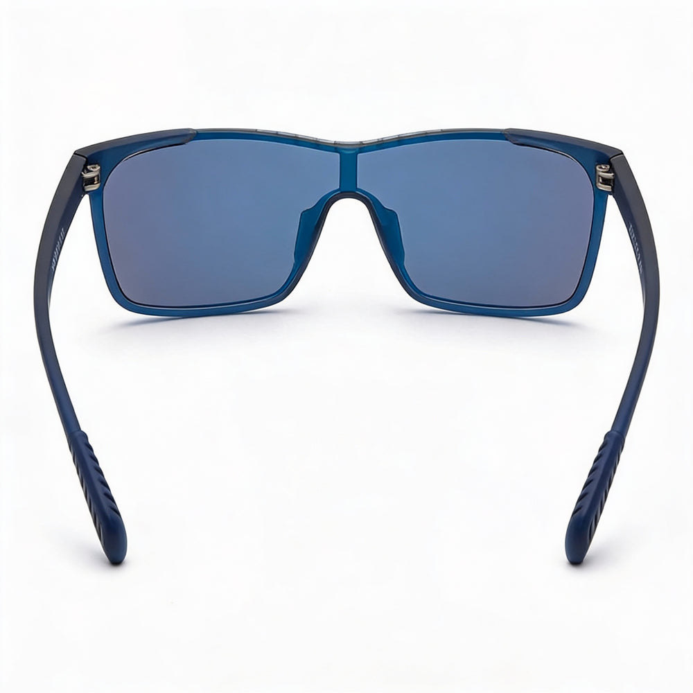 Adidas Classic Men's Blue Frame Mirror Blue Lens Sports Anti-Fog Non-Polarized UV Protection Sunglasses