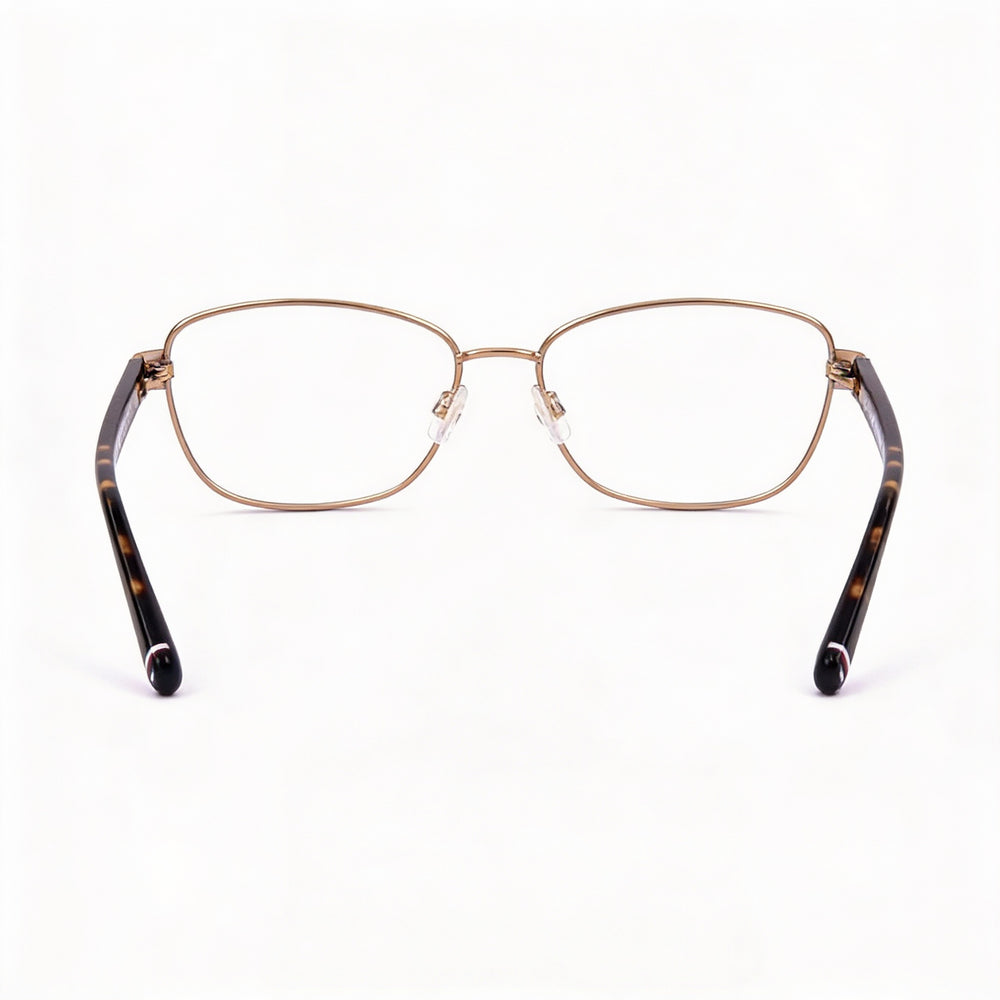 Montura de gafas unisex Tommy Hilfiger de acero aleado multicolor para mujer, lentes sin demostración, 140 mm
