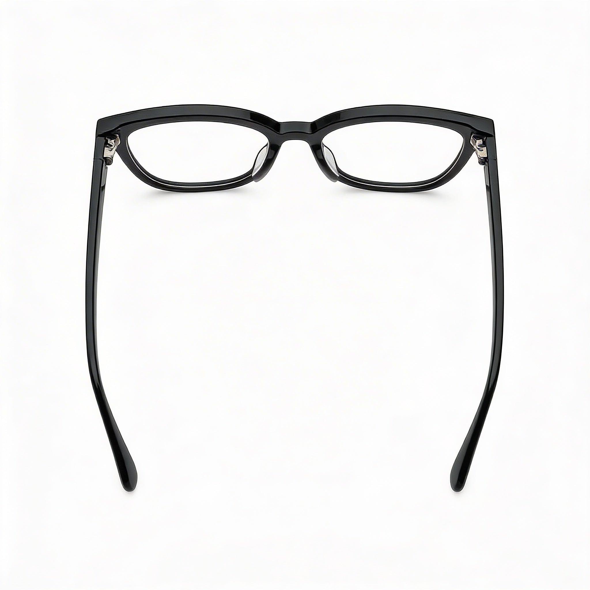 TOUS Casual Fashion Women’s Cellulose Acetate Glossy Black Eyeglasses, Prescription Ready, Transparent Demo Lenses, Size 50-17-135, Photo 3