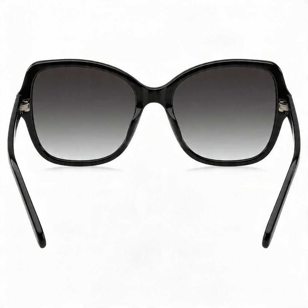Marc Jacobs Modern Women's Black Acetate Dark Gray Gradient UV Protection Sunglasses 55-19-145