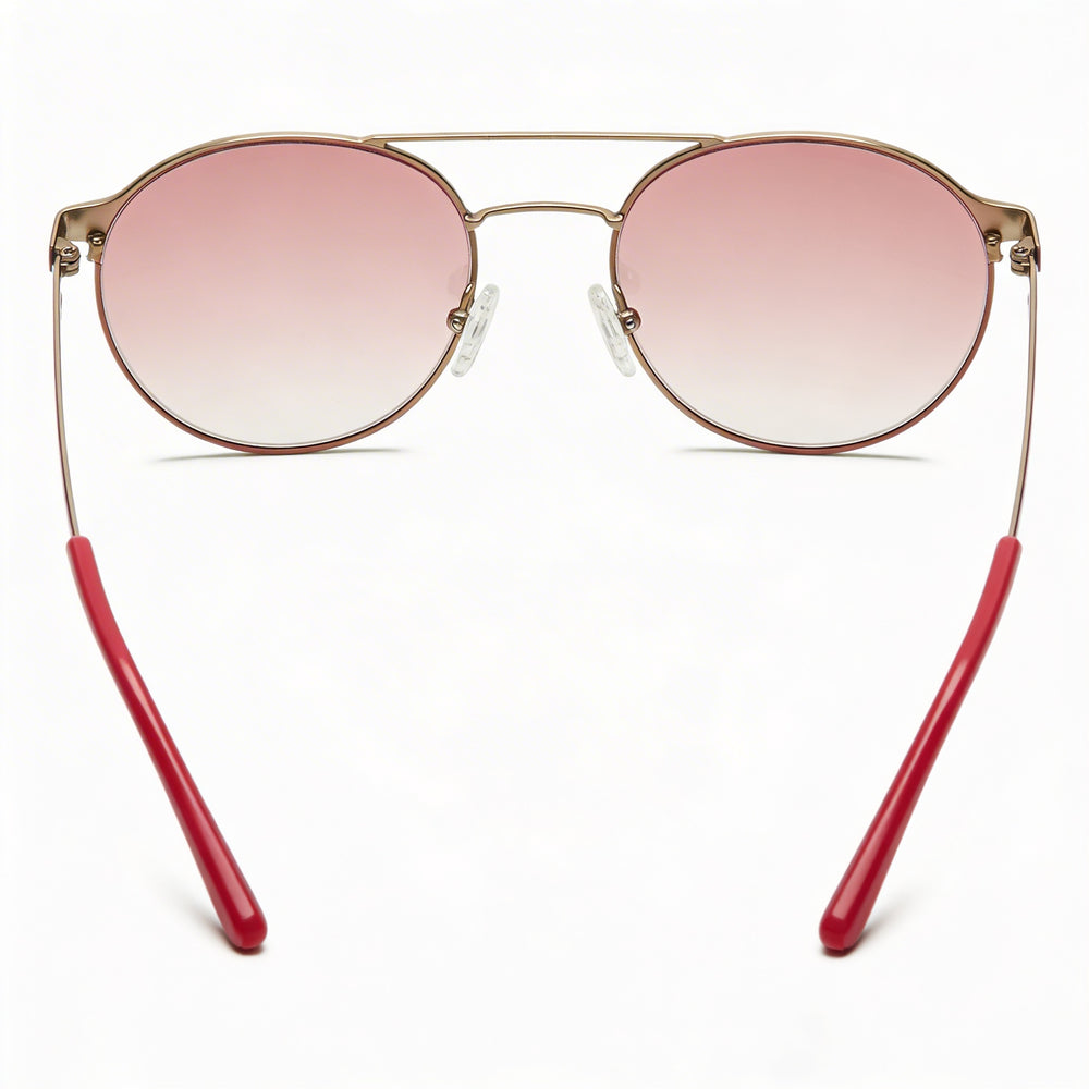 Guess GU3023 74U Unisex Pink Bordeaux Mirror Plastic Frame Rose Gold Gradient Non-Polarized UV Protection 135mm