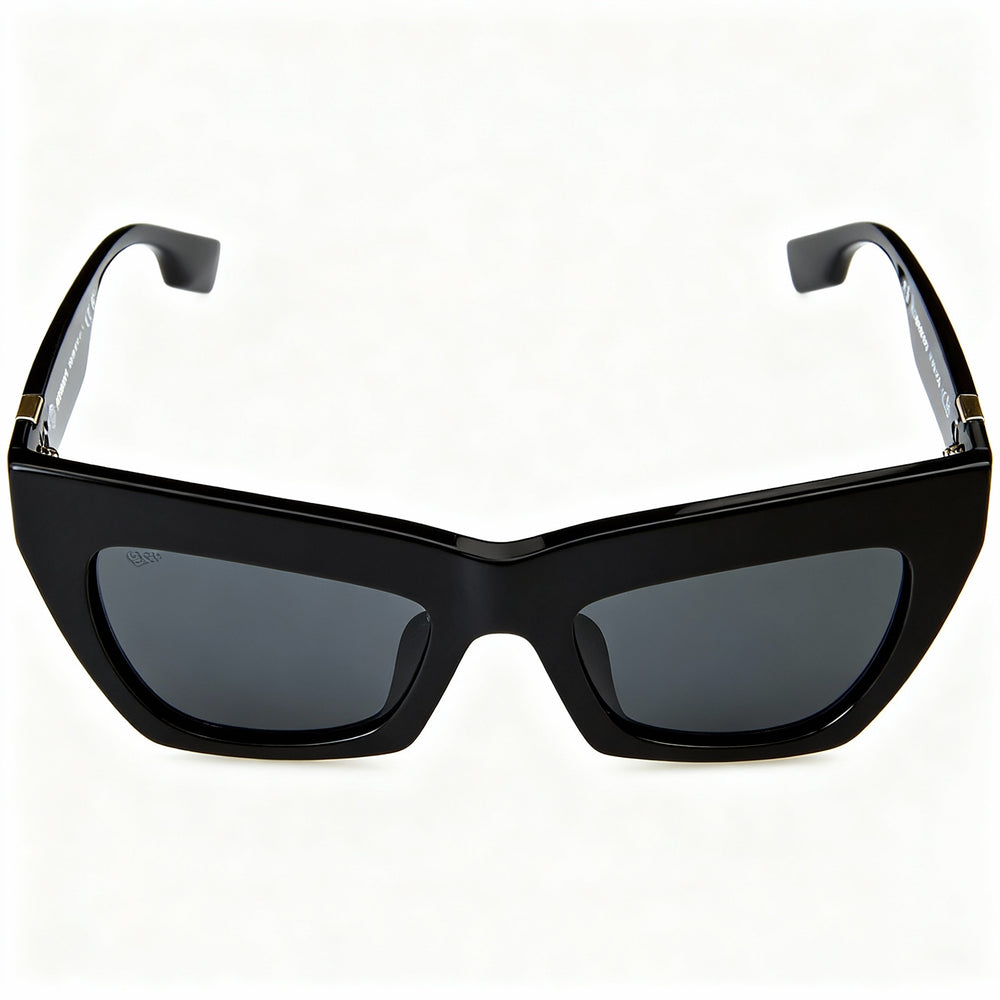 BURBERRY BE 4405F Men's Contemporary Lightweight Titanium Black Dark Grey Frame Grey UV Non-Polarized Lenses 51mm