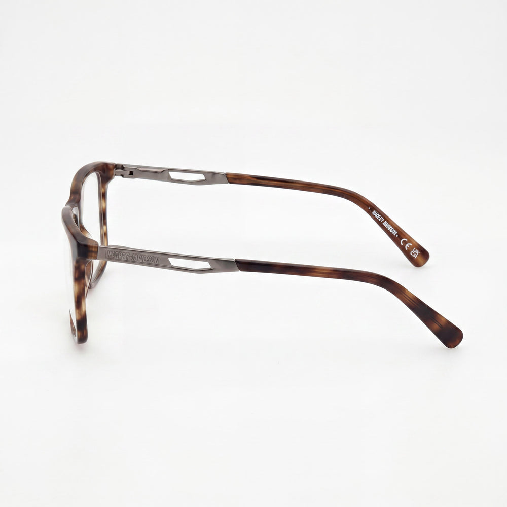 Gafas Harley-Davidson Rectangulares Marrón Claro de Cuerno para Hombre
