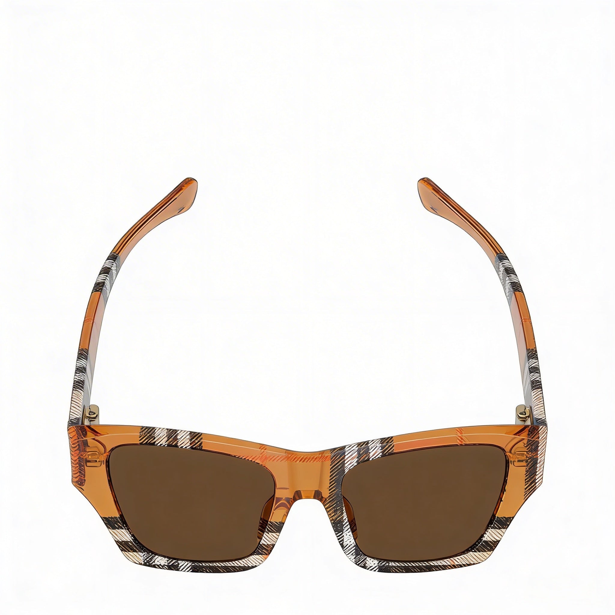 BURBERRY Wayfarers Unisex Dark Brown Plastic Frame Dark Grey Lens Sunglasses 52-19-140, Photo 4