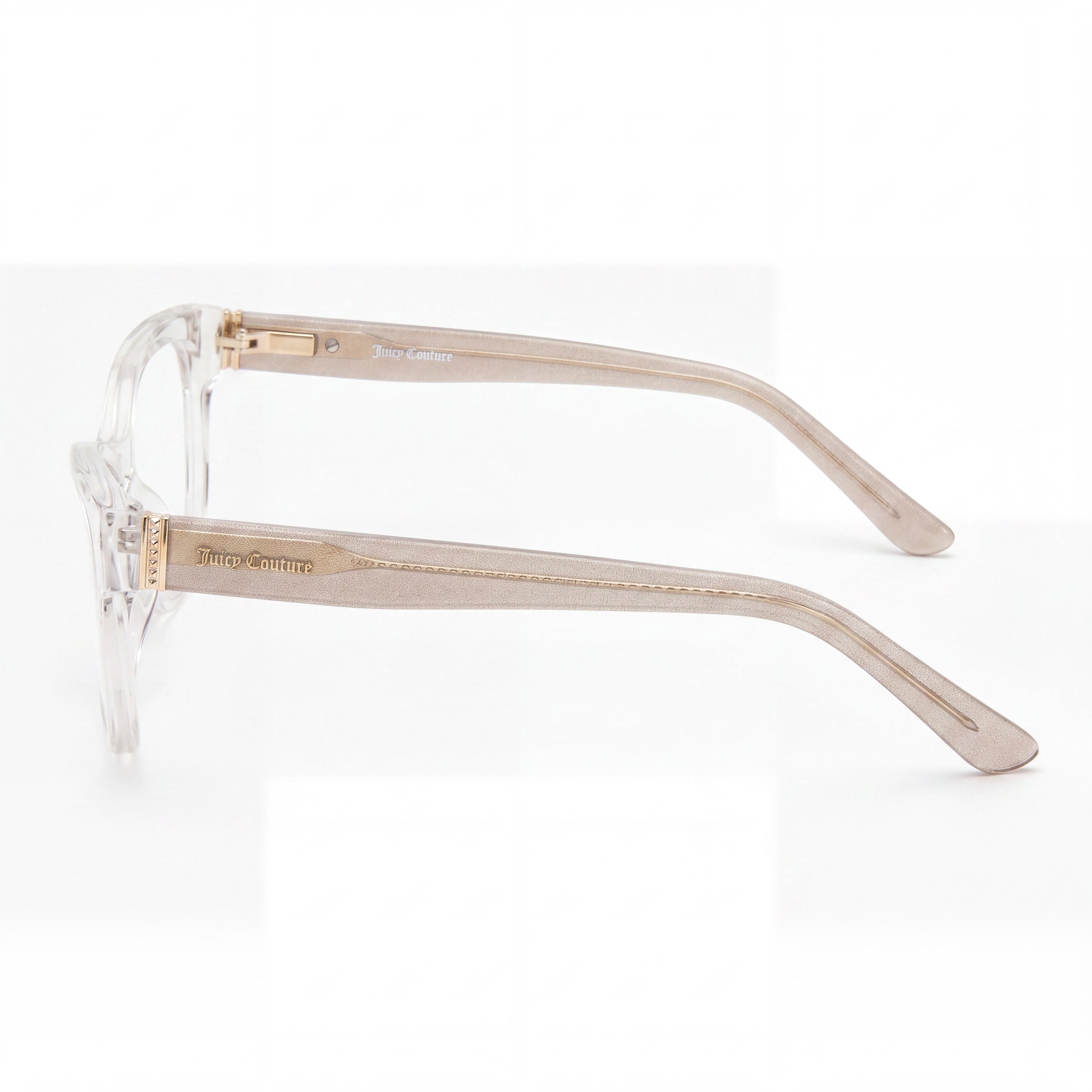 Juicy Couture 255 /G 900 Women's Crystal Plastic Frame Eyeglasses, Polycarbonate Multicolor Lenses, 53mm, Photo 2