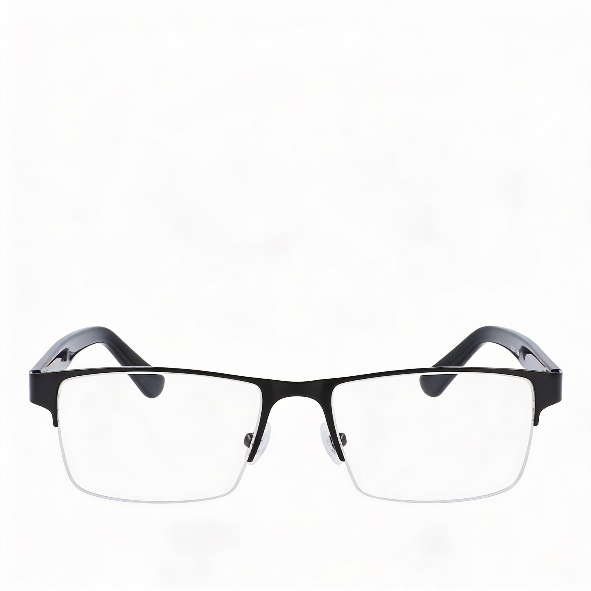 Lacoste CK20705 Unisex Half Rim Rectangle Metal Eyeglasses, Matte Black Frame, Lens 55mm, Bridge 19mm, Temple 145mm, Photo 3