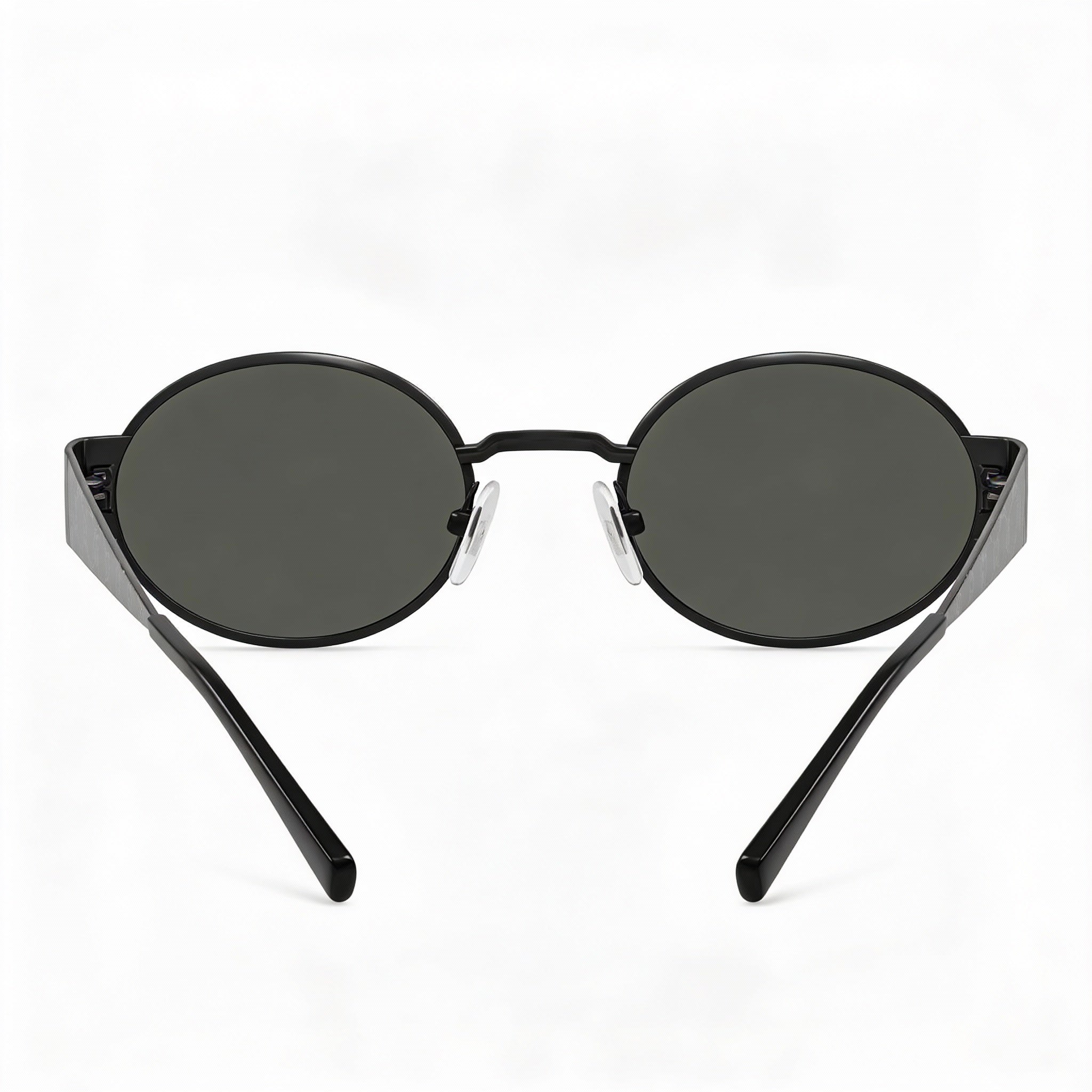 Gafas de sol Gucci Fashion GG1854S 001 unisex, montura de metal negro y gris, lentes grises, protección UV, 51 mm, Photo 4