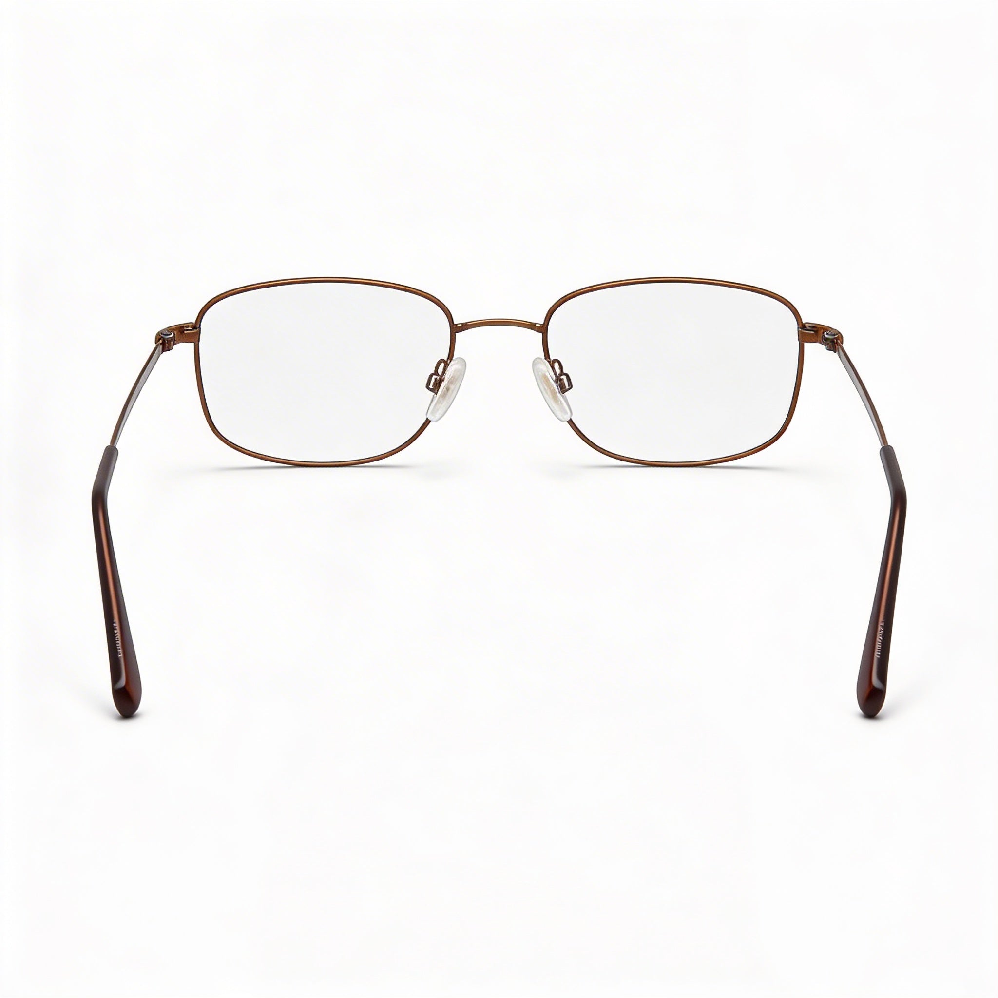 Flexon Autoflex 47 Men's Metal Frame Eyeglasses, Coffee, Non- Multicolor Lenses, Size 54-19-140, Photo 2