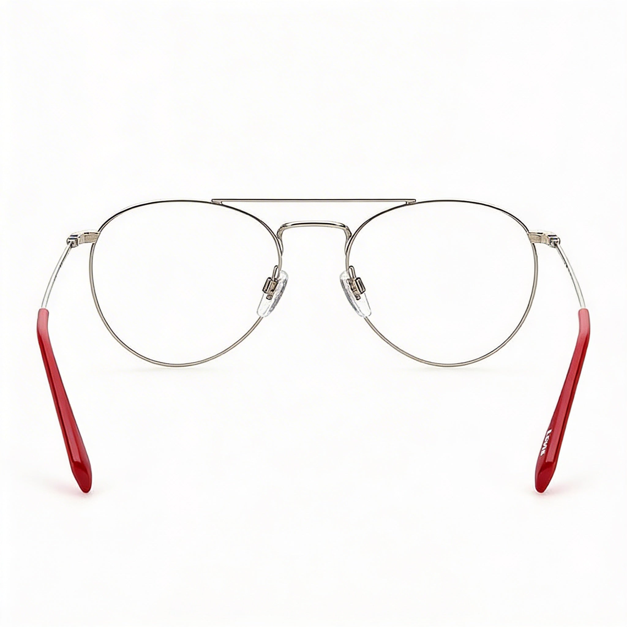Levi's Lv 1006 Unisex Metal Palladium Demo Lens Eyeglasses 52mm, Photo 3