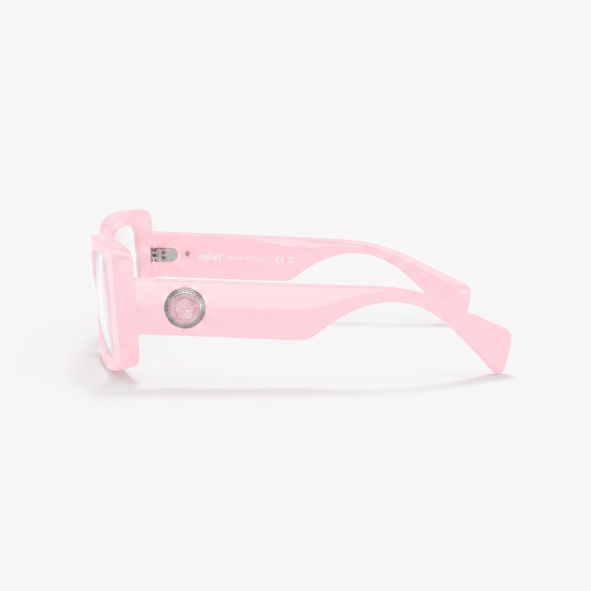 Versace Ve 3362u Women's Pink Acetate Frame Sunglasses 51mm Lens Width 17mm Bridge 140mm Temple, Photo 3