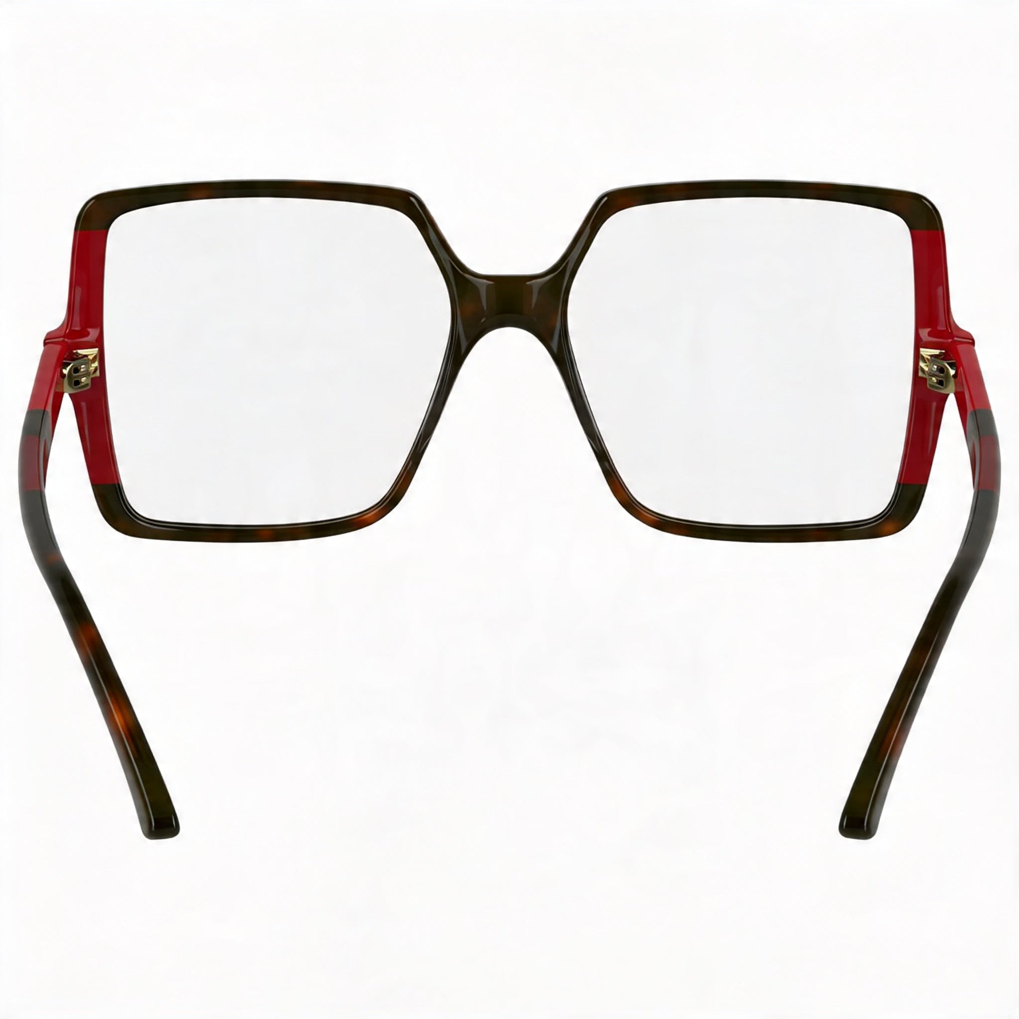 KARL LAGERFELD Kl6169 Women's Acetate Eyeglasses with Dark Tortoise/Red Frame 54-17-140, Photo 3