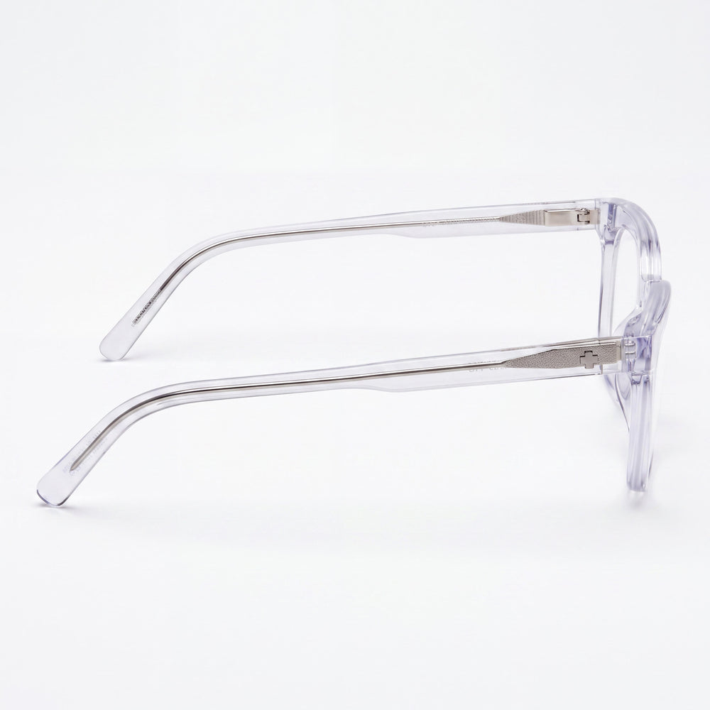 Montura de gafas ópticas Spy Bewilder Optical 53 Crystal unisex multicolor con lentes de demostración transparentes, listas para prescripción