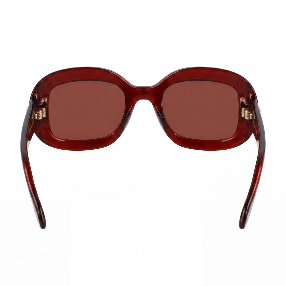 Gafas unisex Ferragamo Sf2038se, montura de acetato óxido transparente, lentes de policarbonato, 51 mm