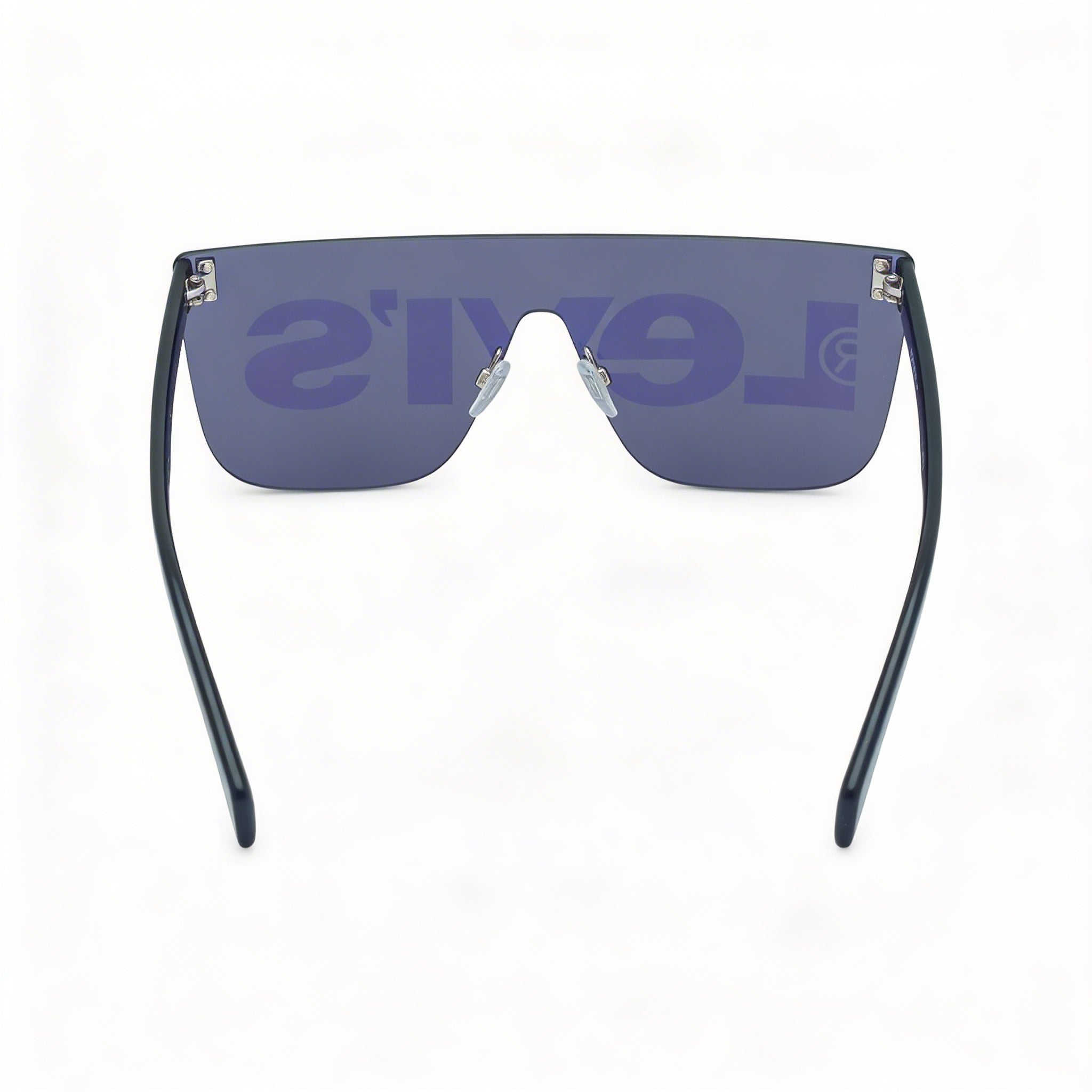 Levi's Lv 1001/S Unisex Grey Polyamide Non-Polarized Sunglasses with Blue Lenses, 100% UV Protection 99mm, Photo 3